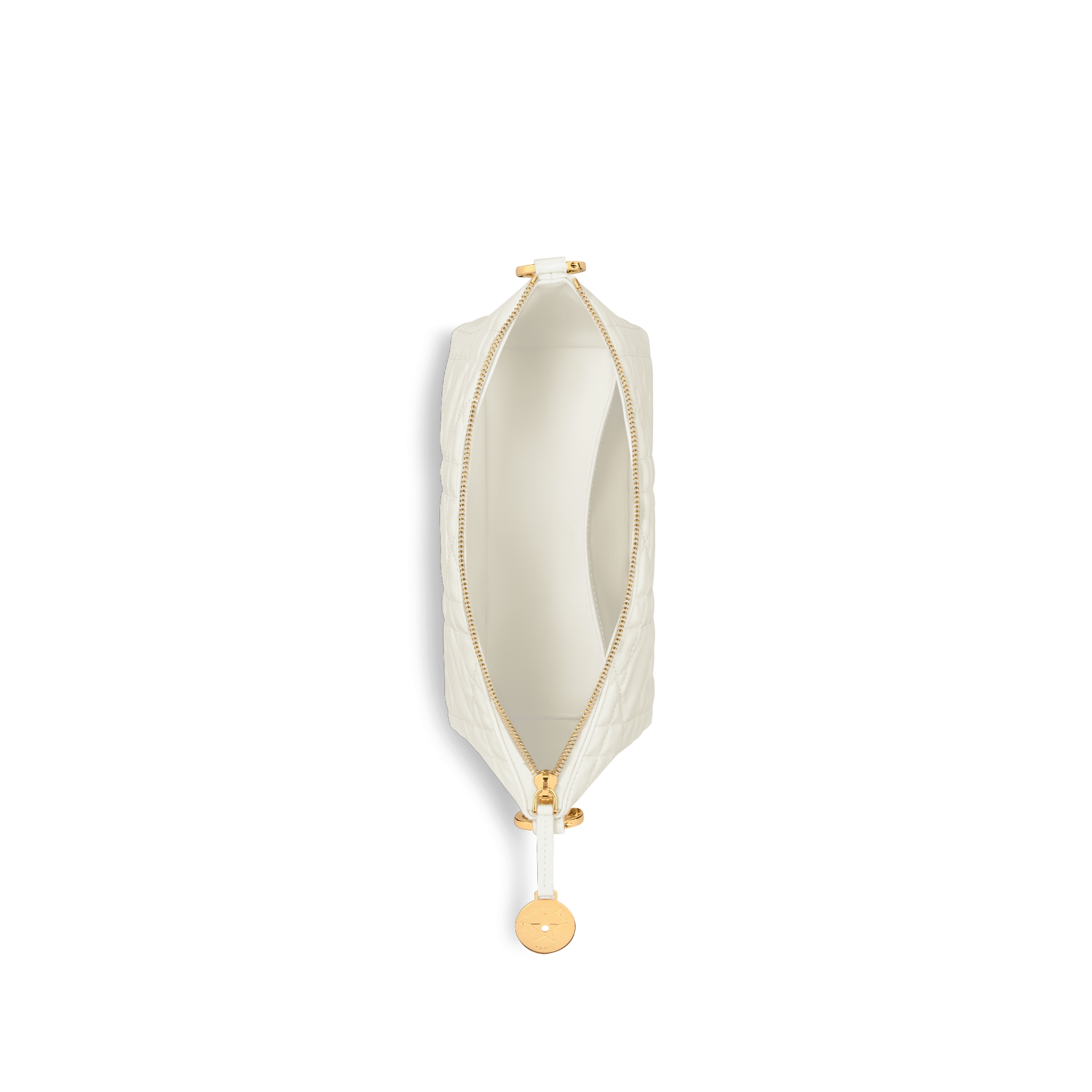 Diorstar Hobo Bag with Chain Latte Macrocannage Lambskin E06