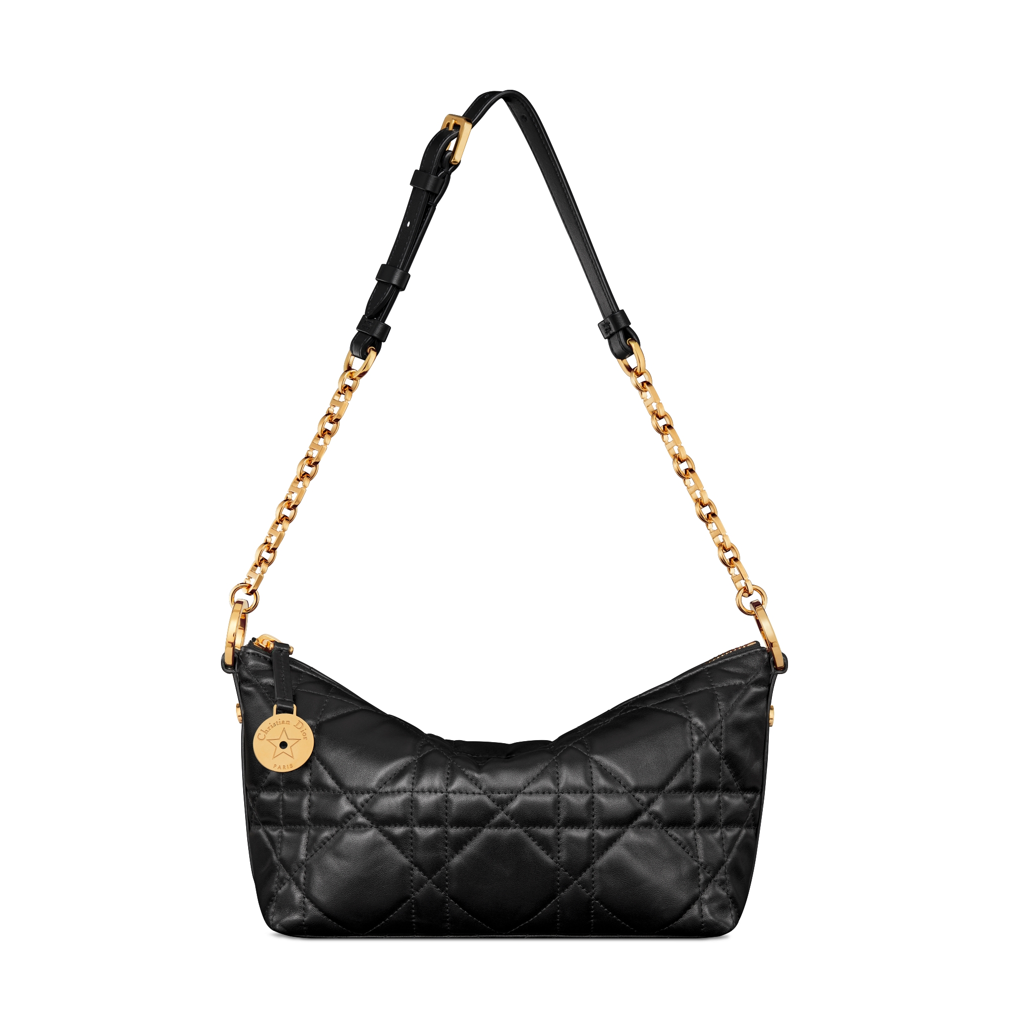 Diorstar 체인 호보백 블랙 매크로까나쥬 양가죽 E07