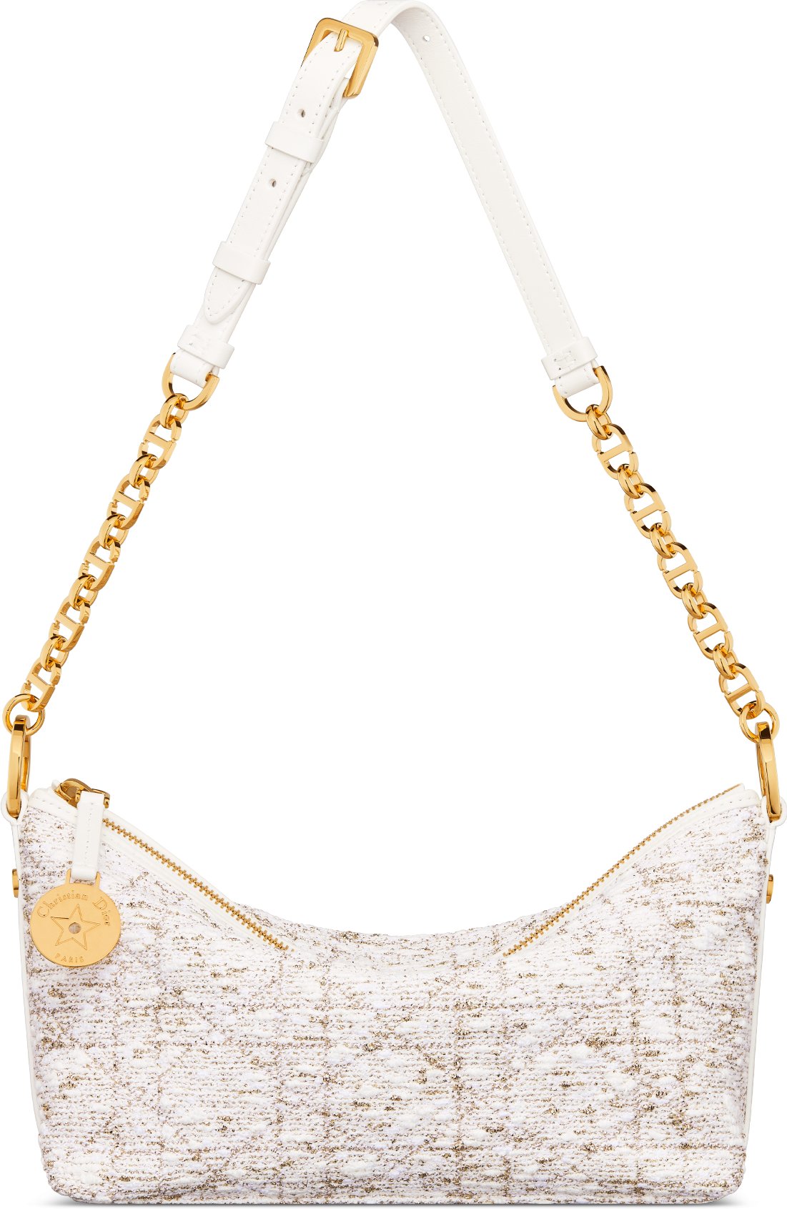 Dior Or Diorstar Hobo Bag with Chain Unfolded view