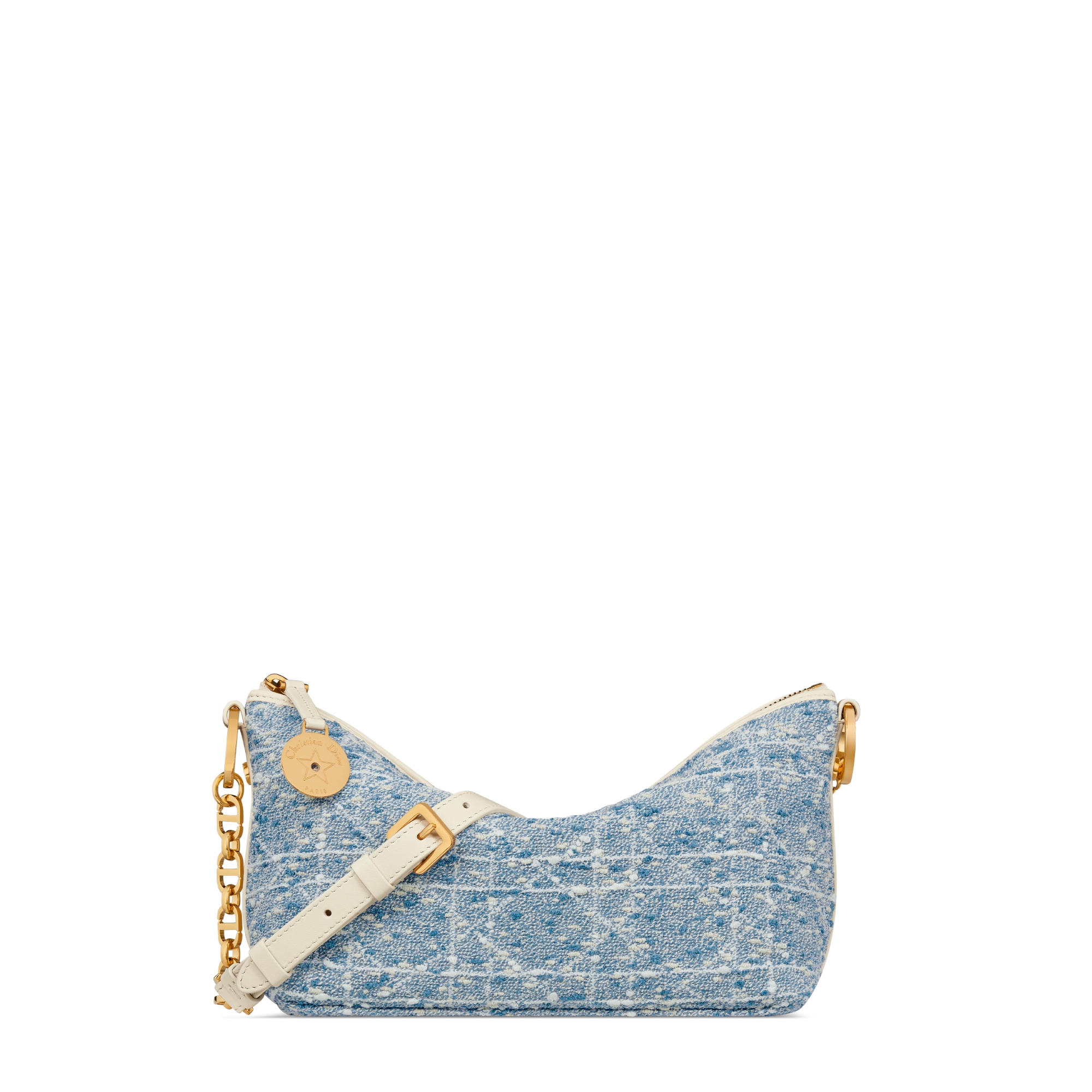 oldmamChristian Dior ボストンバッグ ネイビーホワイト CHRISTIAN DIOR Calfskin Star Medium Dior Vibe Zip Bowling