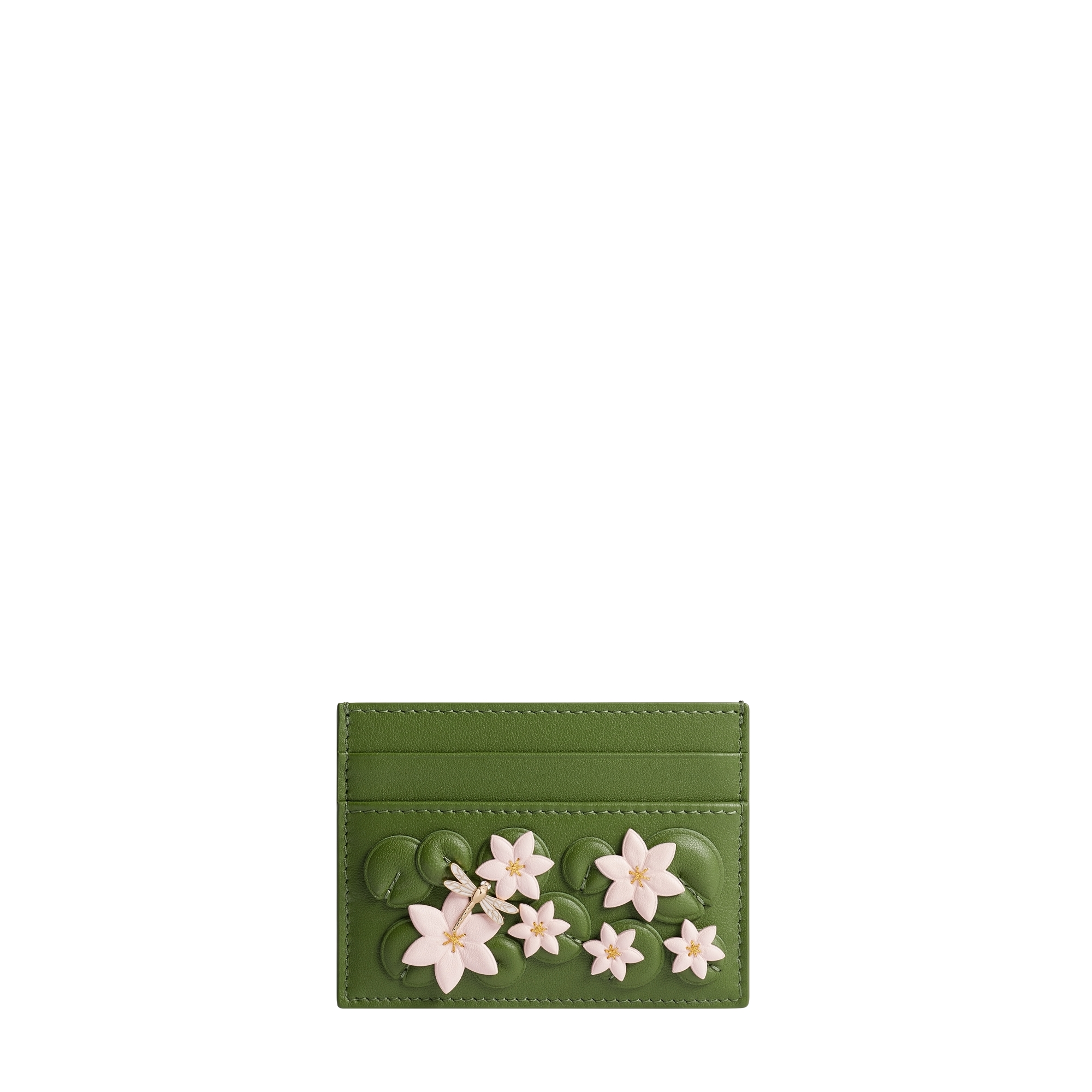 Dior Jardin Freesia Card Holder Green and Ballet Pink Dior Water