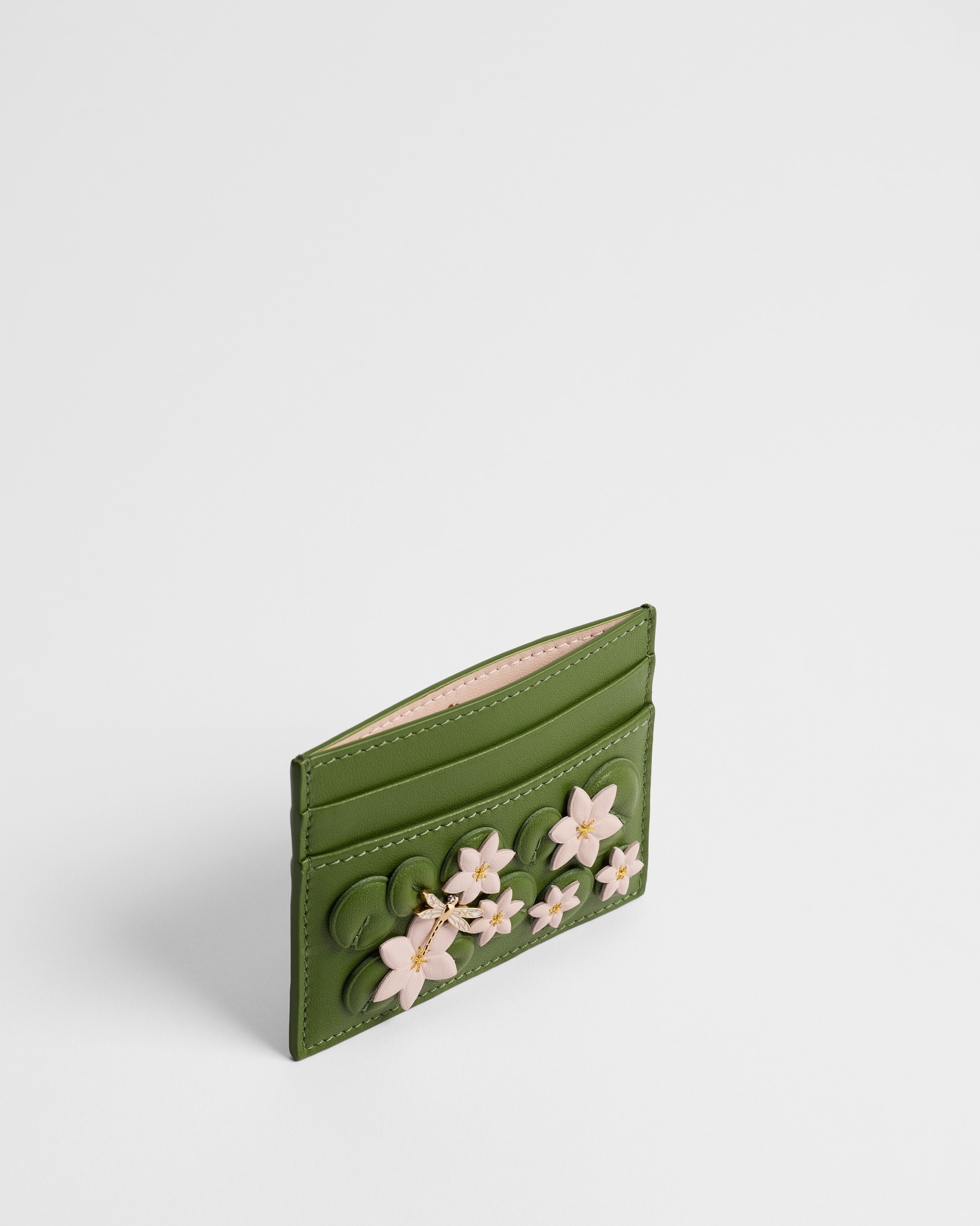 Dior Jardin Freesia Card Holder Green and Ballet Pink Dior Water