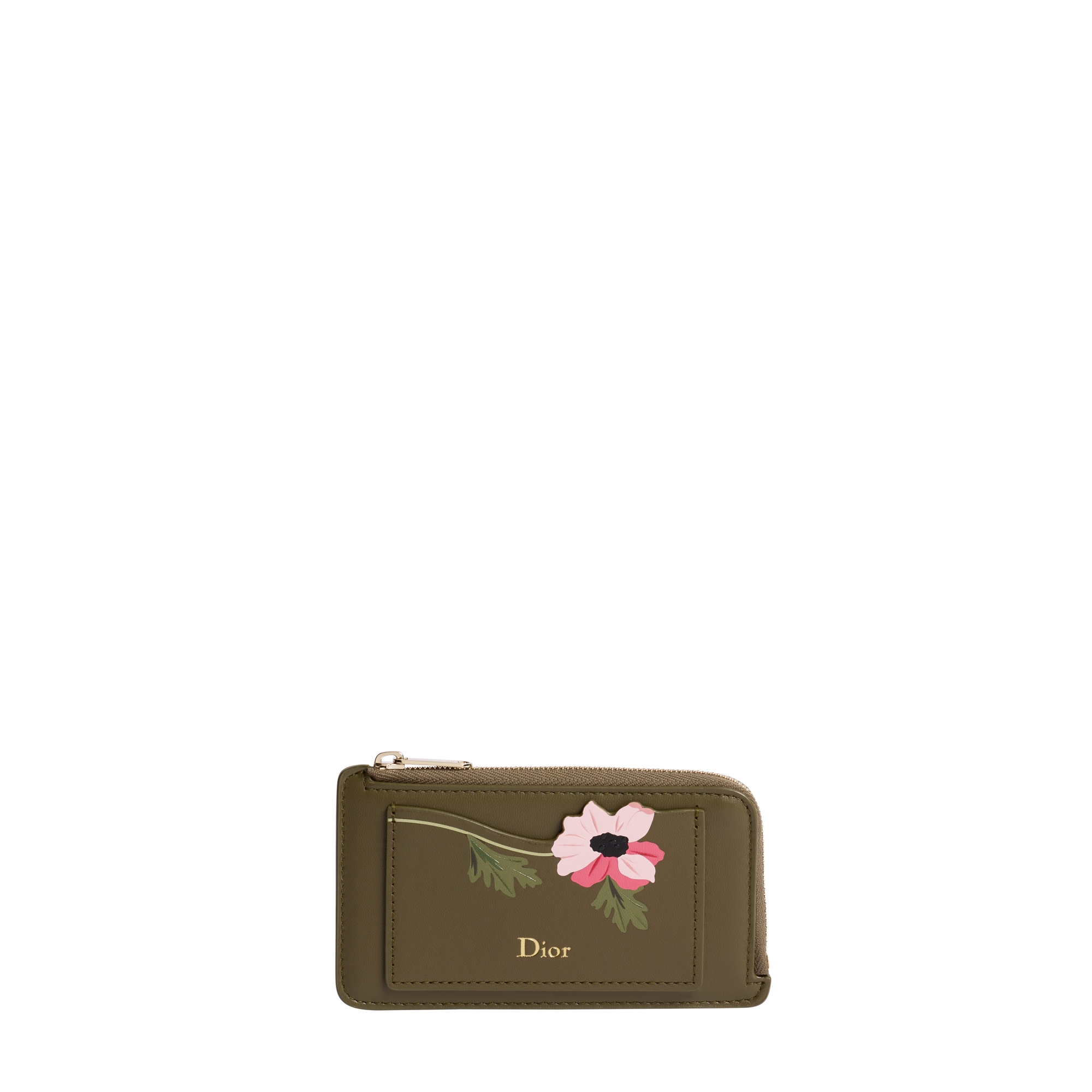 Dior kids セット割 Dior Jardin Cosmos Zipped Card Holder Khaki Multicolor Dior