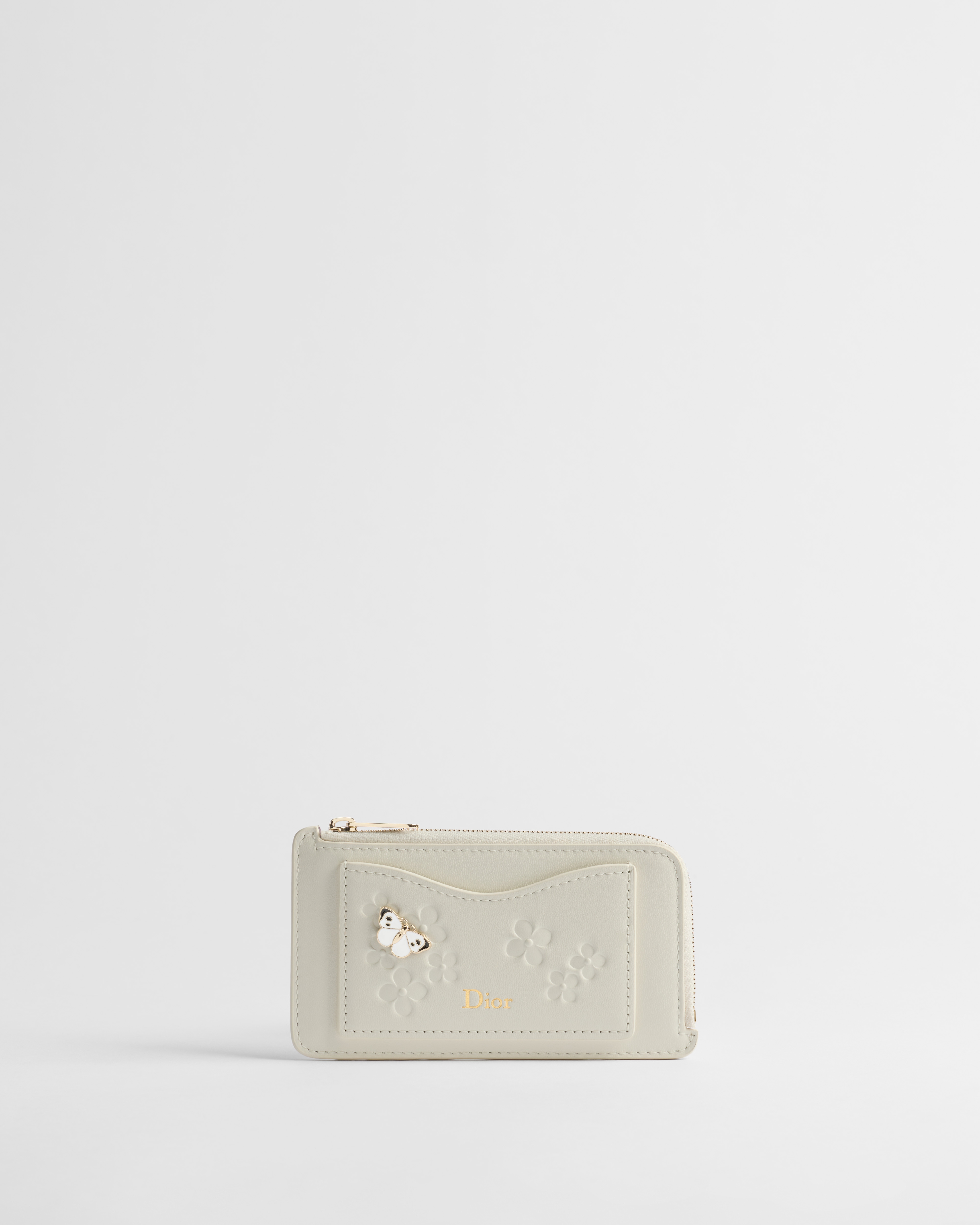 【日本限定】Dior Jardin Cosmos ジップ カードホルダー Dior Hortensia カーフスキン E01
