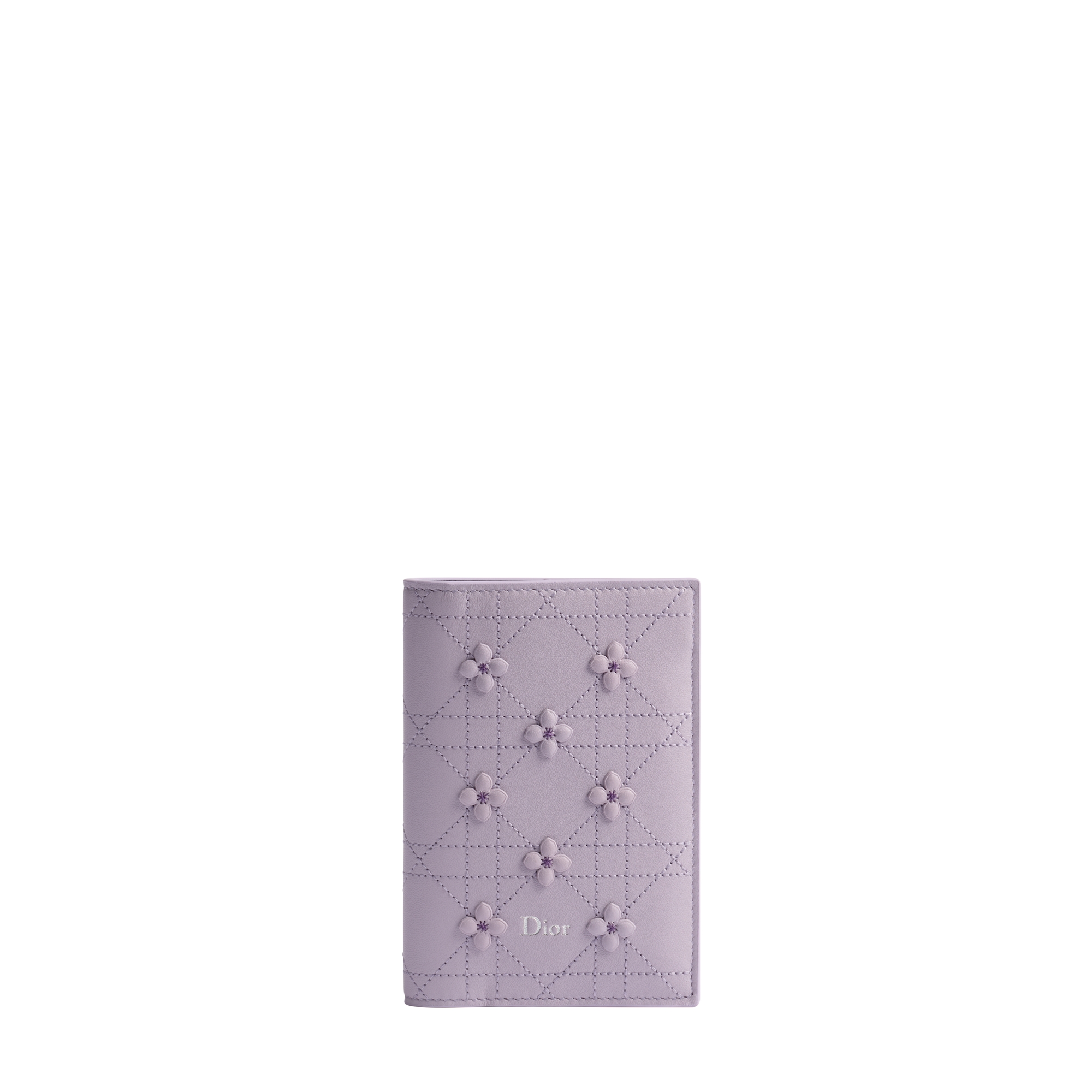Dior Jardin Passport Cover Lilas Dior Hortensia Embroidered