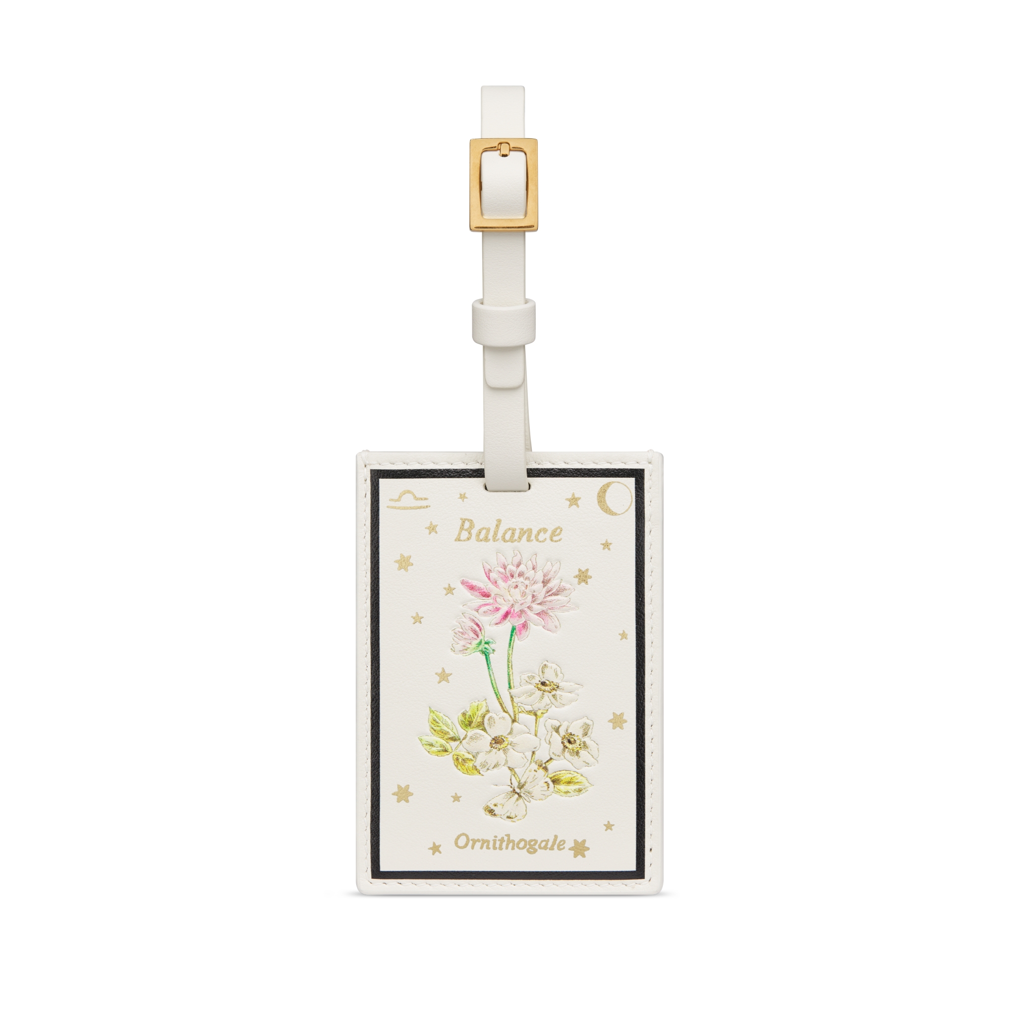 Dior Lucky DiorTravel Luggage Tag Latte Smooth Calfskin with