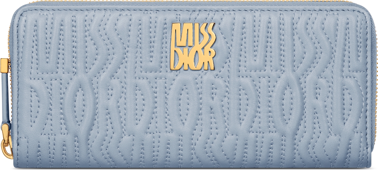 DIOR | Miss Dior Voyageur スリムウォレット Miss Dior Allover キルティング ラムスキン