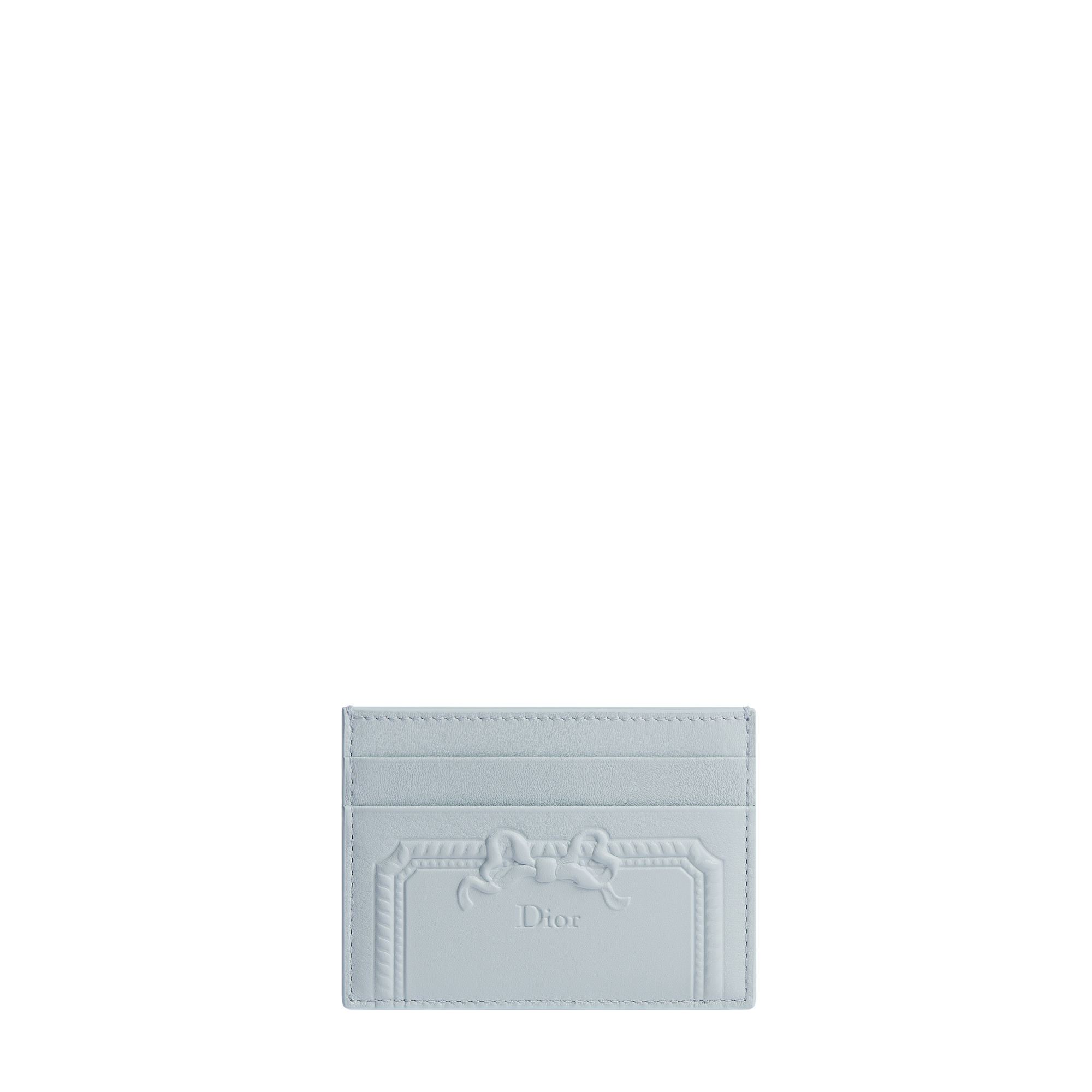  Ice Blue Dior Moulures Debossed Calfskin