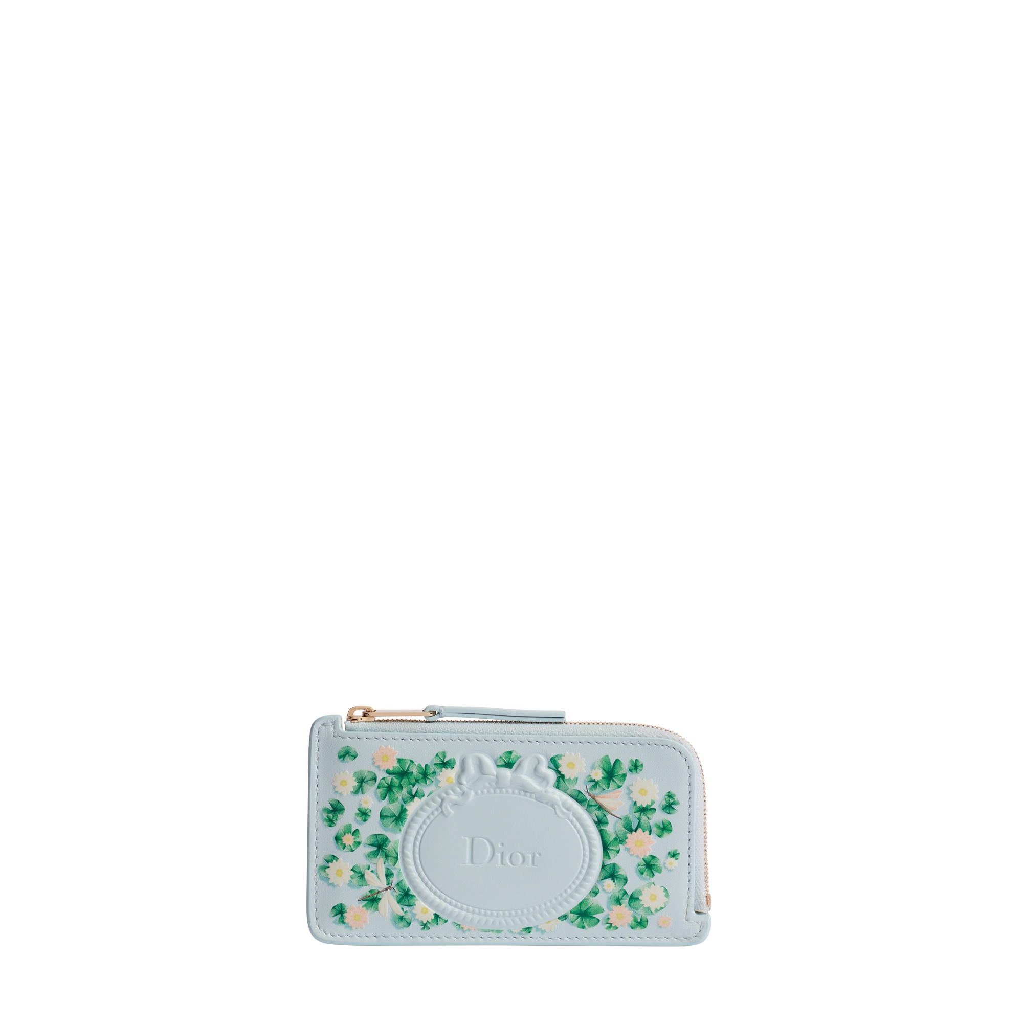 Dior Salon Cosmos Zipped Card Holder Multicolor Dior Water Lily