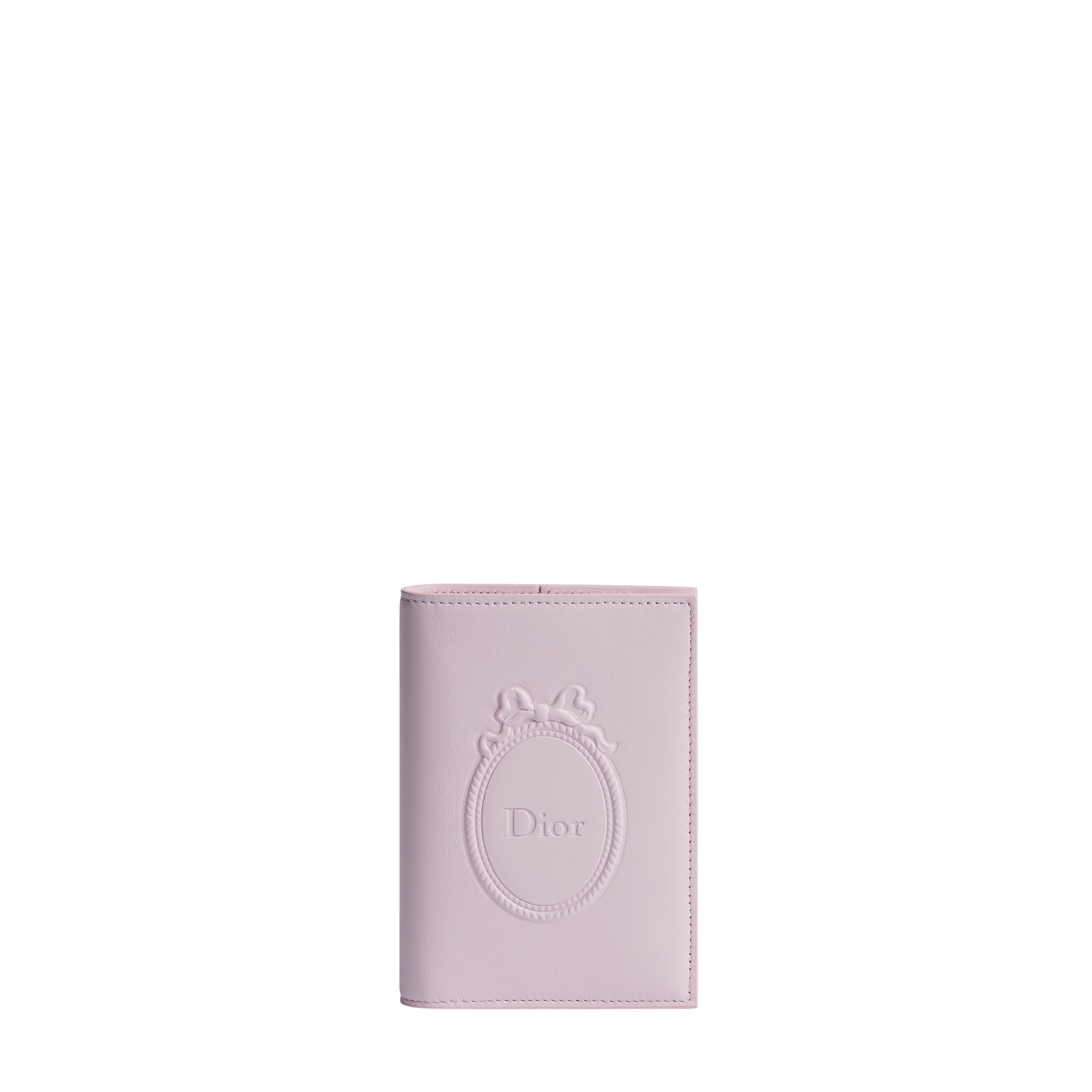 Dior Salon Passport Cover Songe Pink Dior Médaillon Debossed Calfskin E01