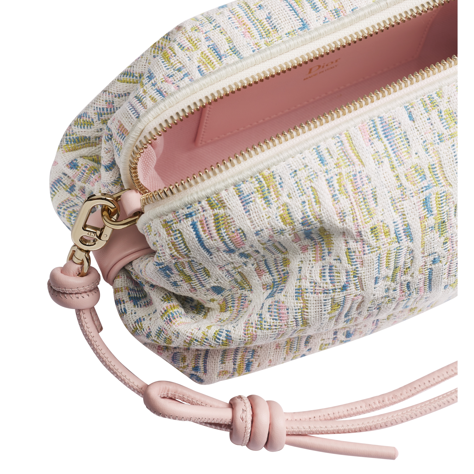 Dior Bow Pouch Multicolor Dior Oblique Pastel Jacquard E06