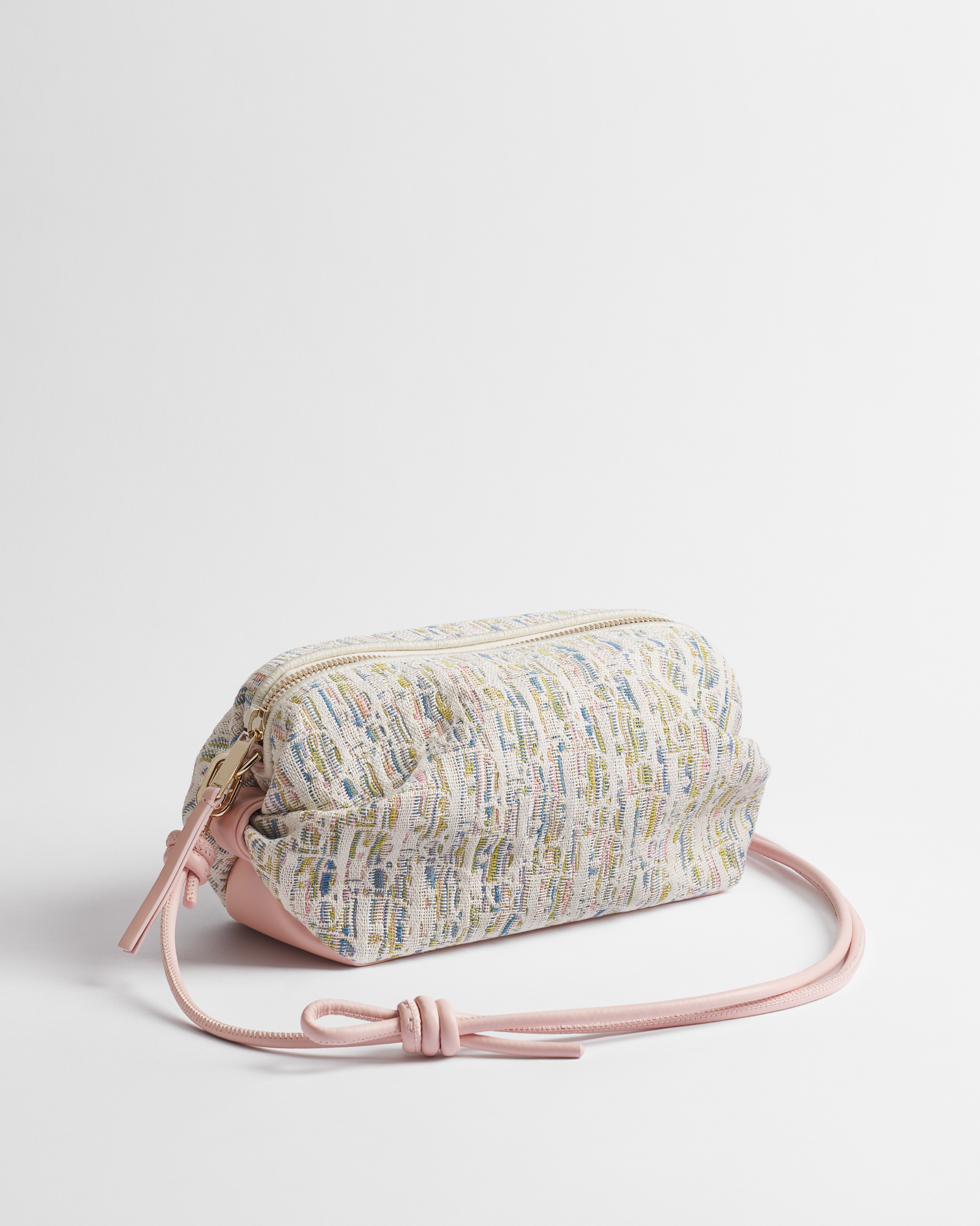 Dior Bow Pouch Multicolor Dior Oblique Pastel Jacquard E03