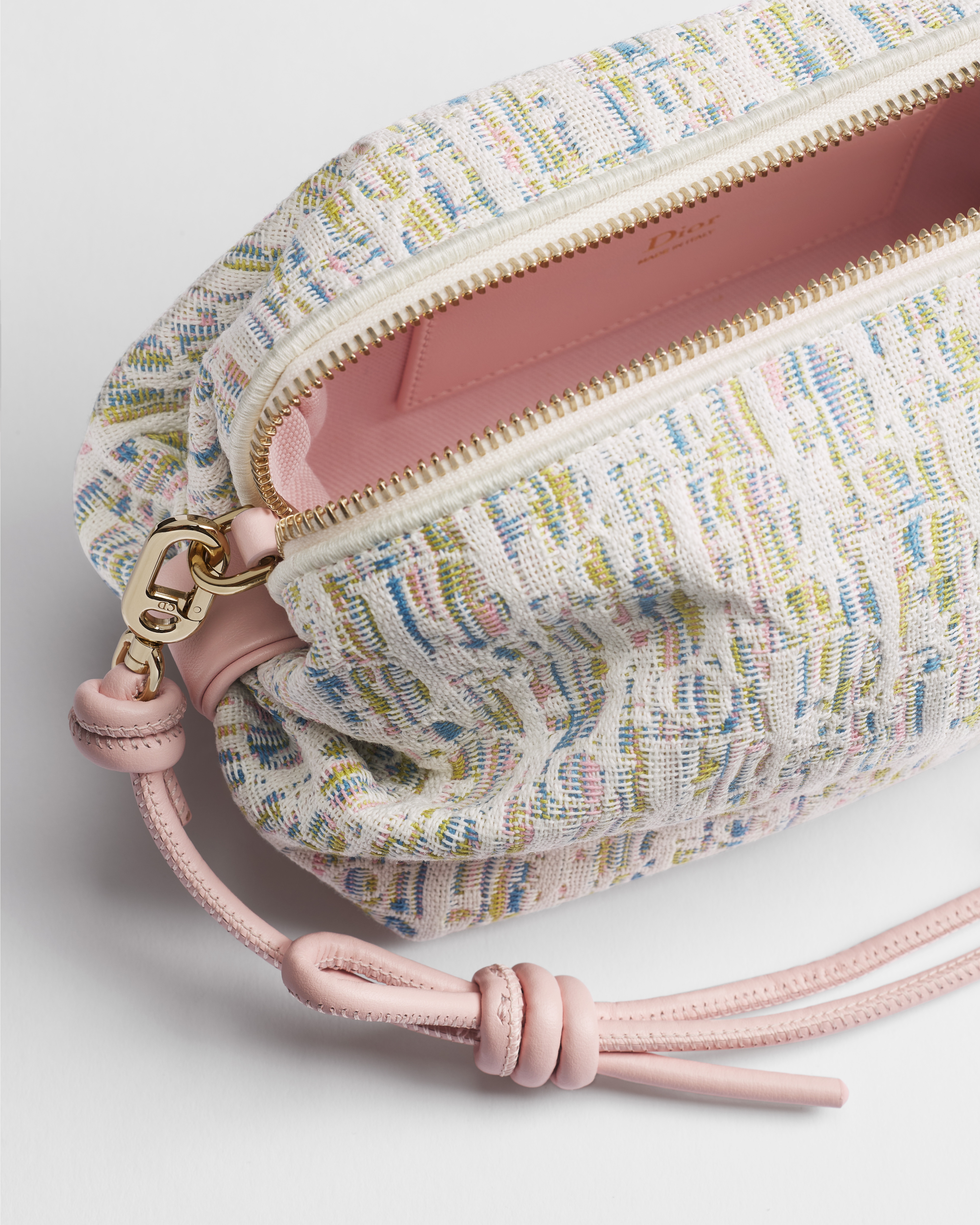 Dior Bow Pouch Multicolor Dior Oblique Pastel Jacquard E06