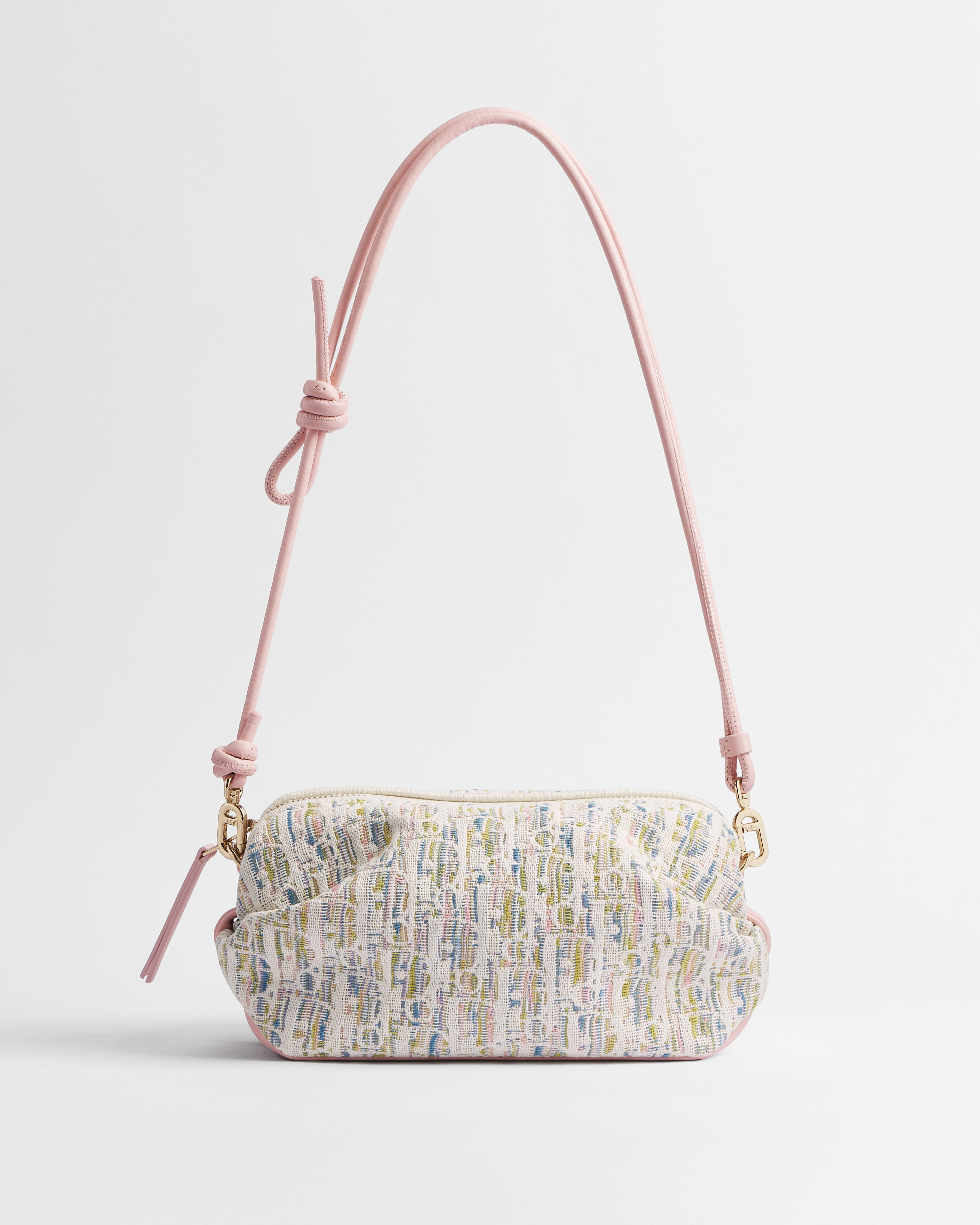 Dior Bow Pouch Multicolor Dior Oblique Pastel Jacquard E07