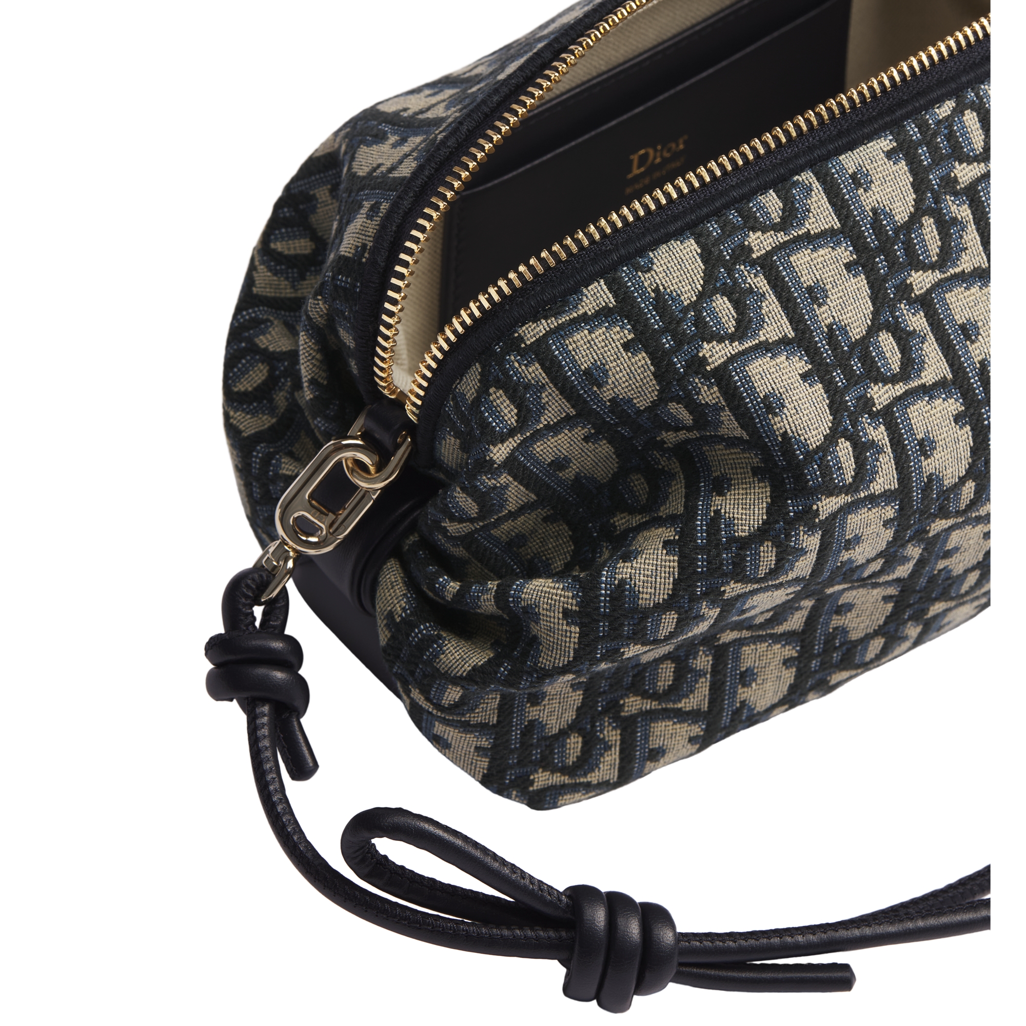Dior Bow Pouch Blue Dior Oblique Jacquard E06