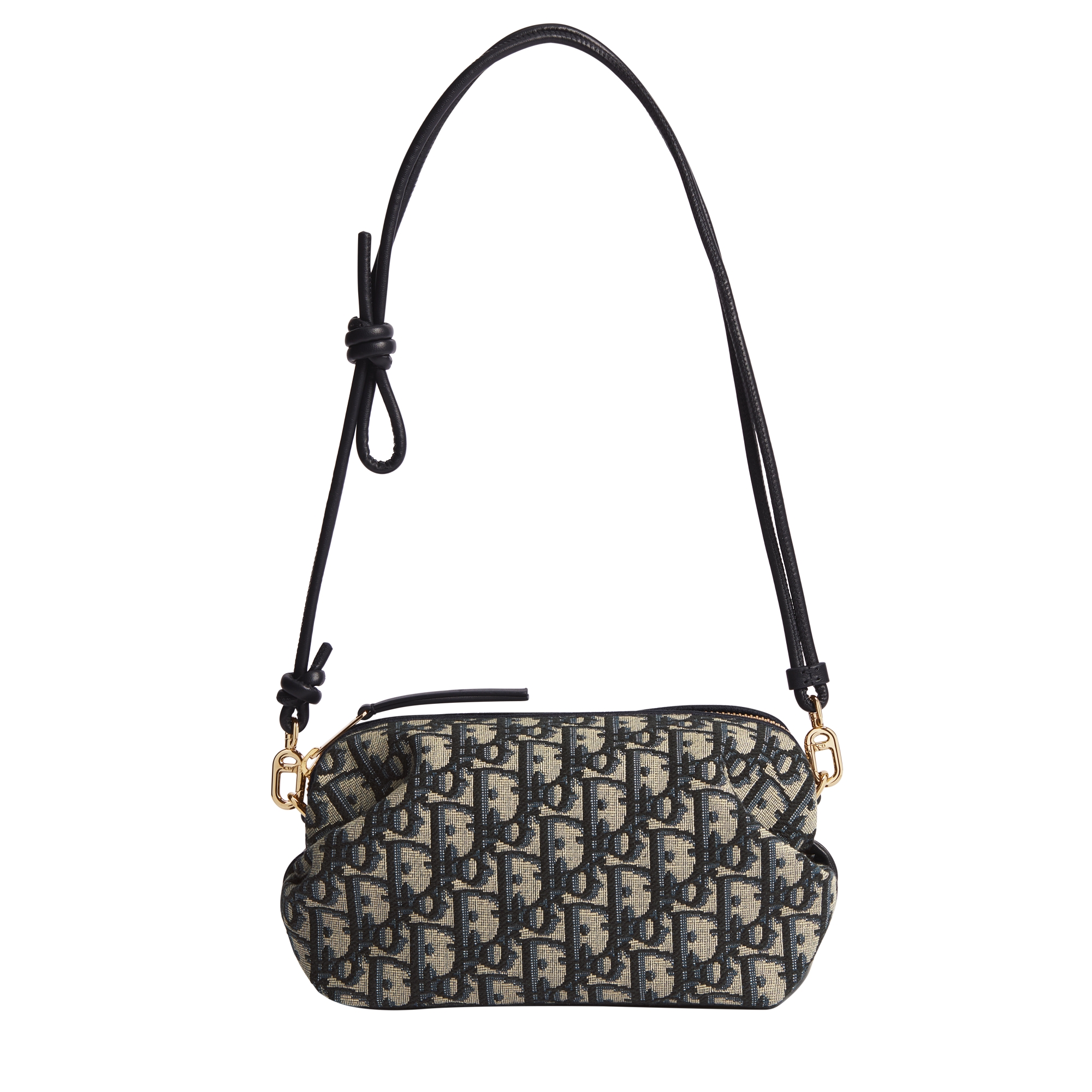Dior Bow Pouch Blue Dior Oblique Jacquard E07