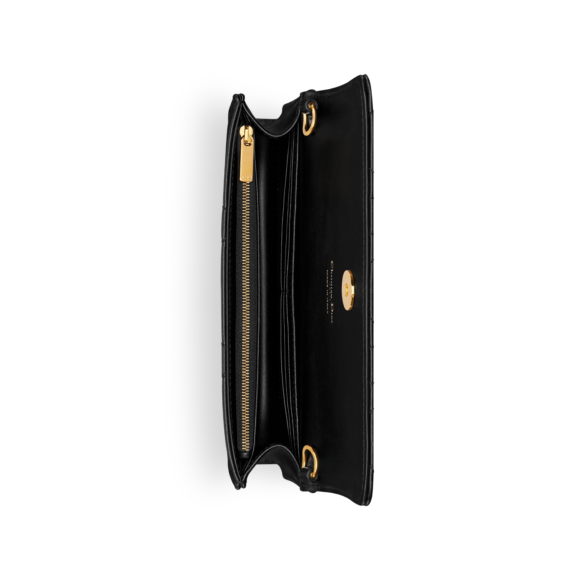 Dior Caro Pouch with Chain and Crystals