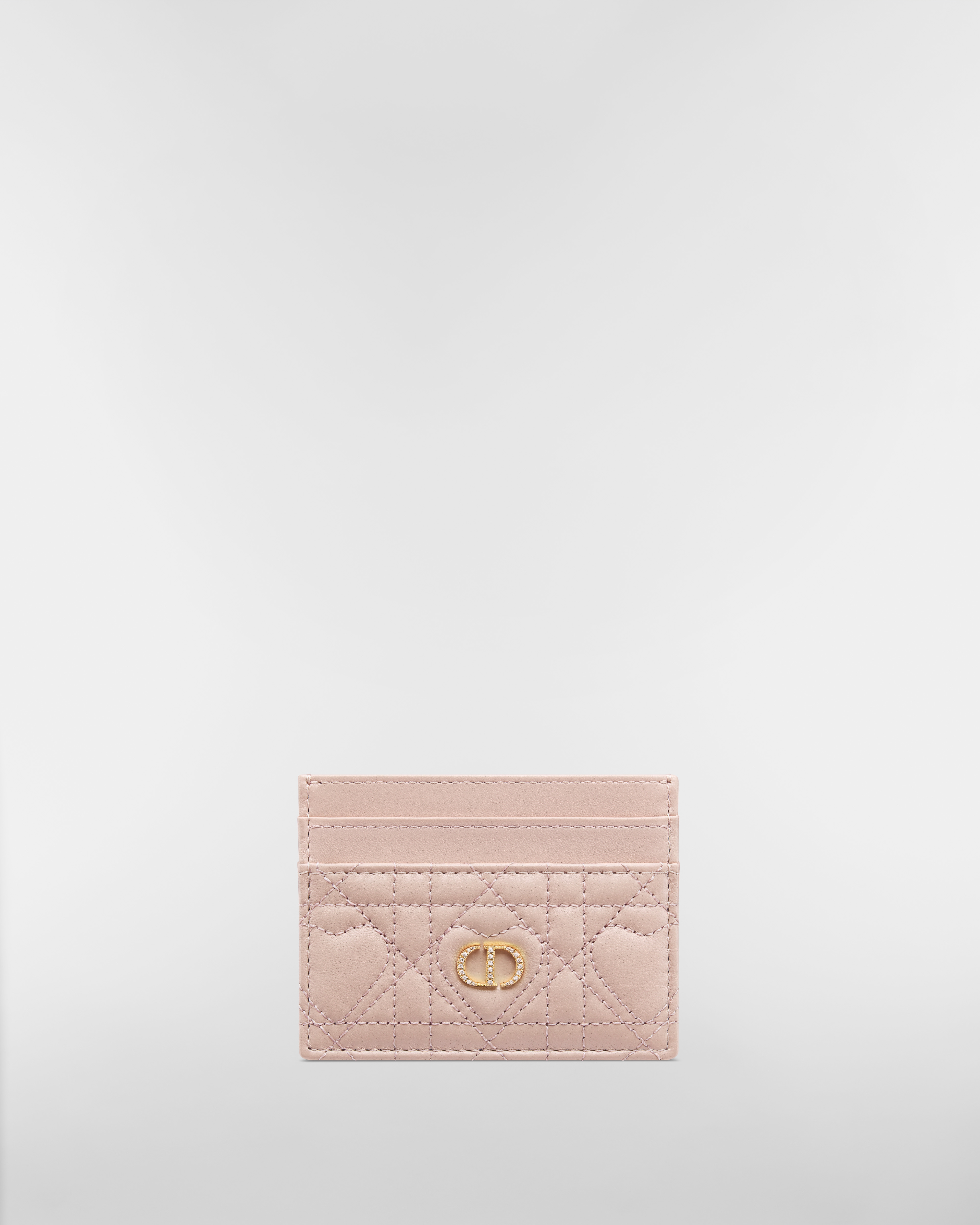 【日本限定】Dior Caro Freesia カードホルダー ハート カナージュ ラムスキン E01