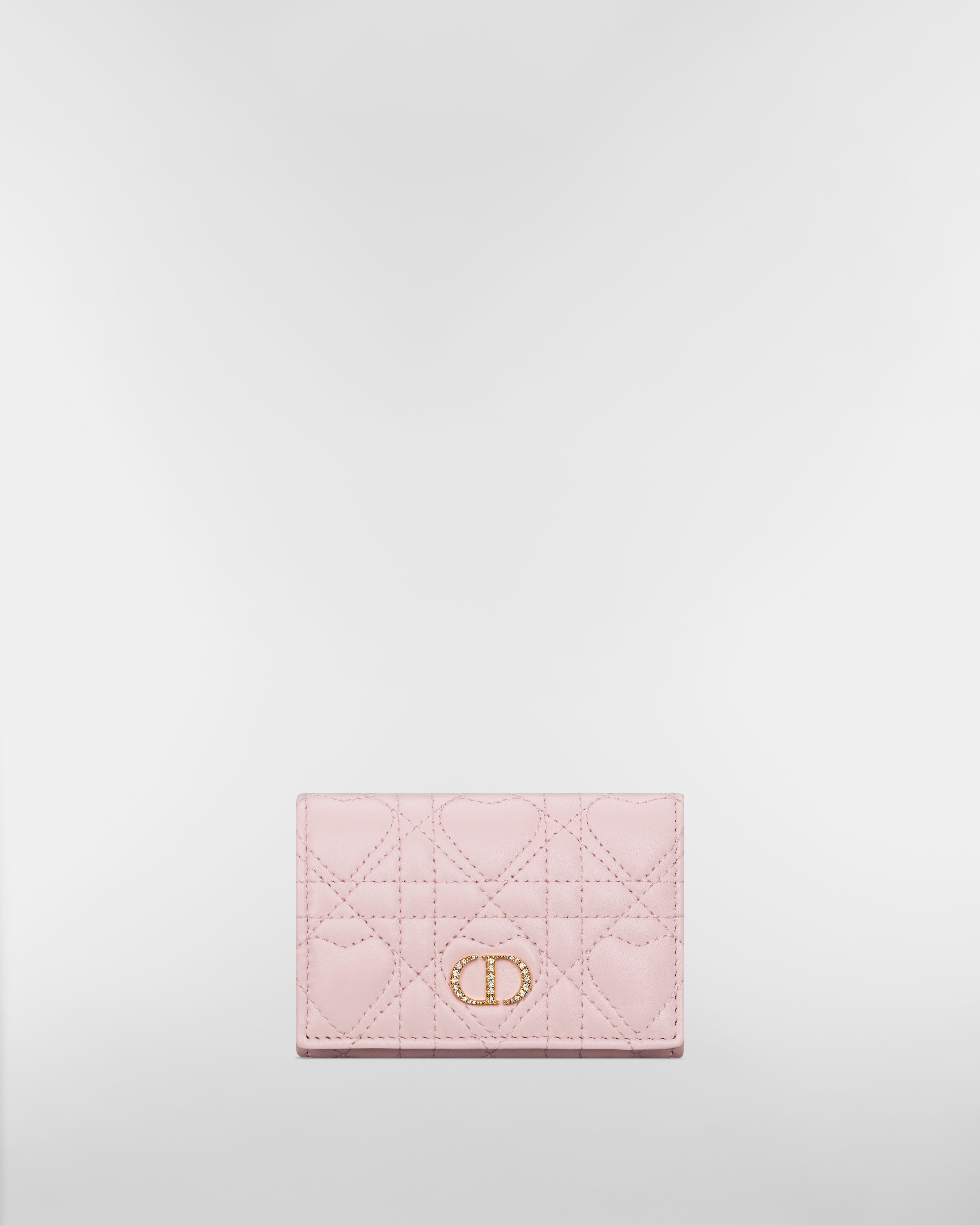 Dior Caro Glycine ウォレット ハート カナージュ ラムスキン E01