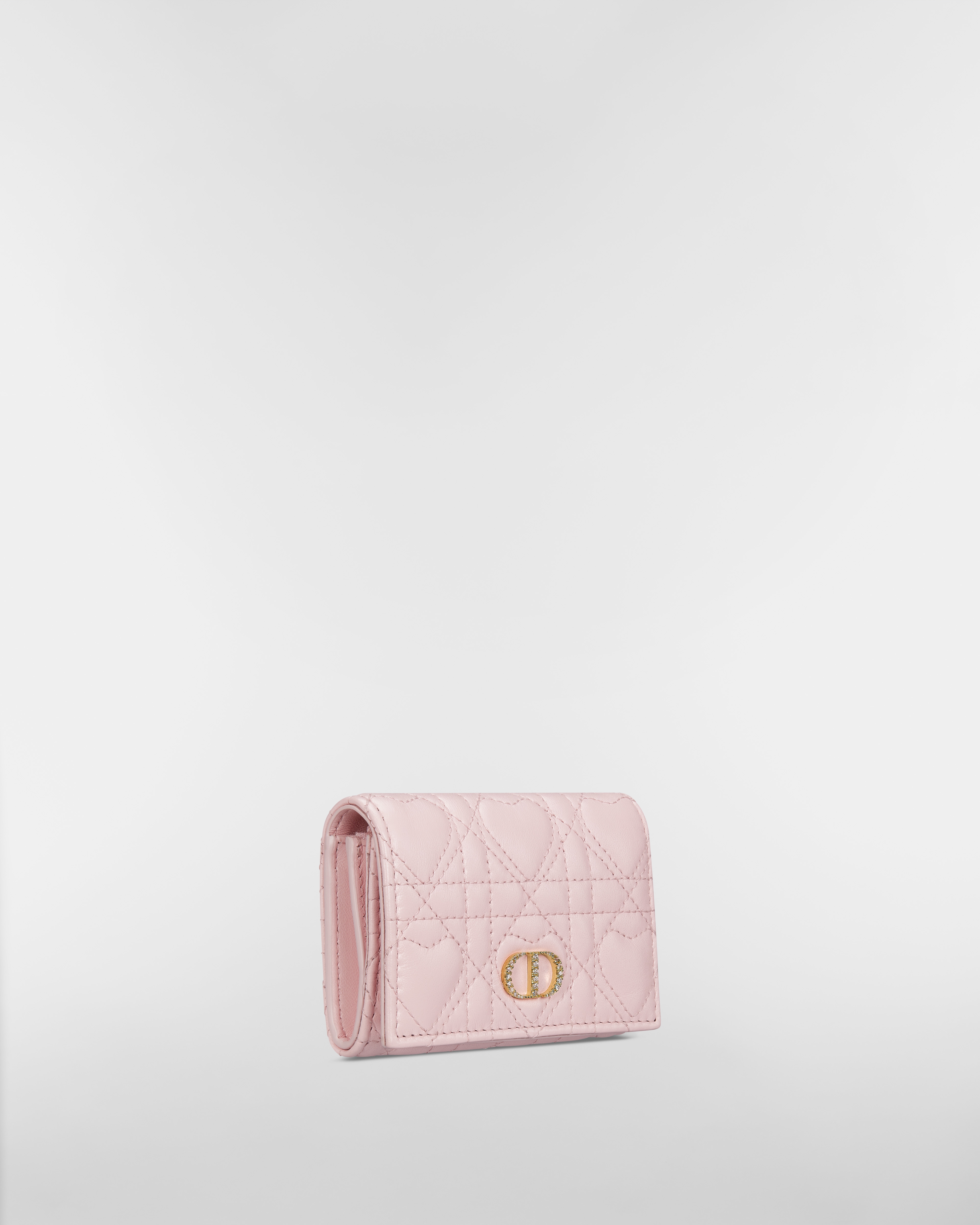 Dior Caro Glycine ウォレット ハート カナージュ ラムスキン E03