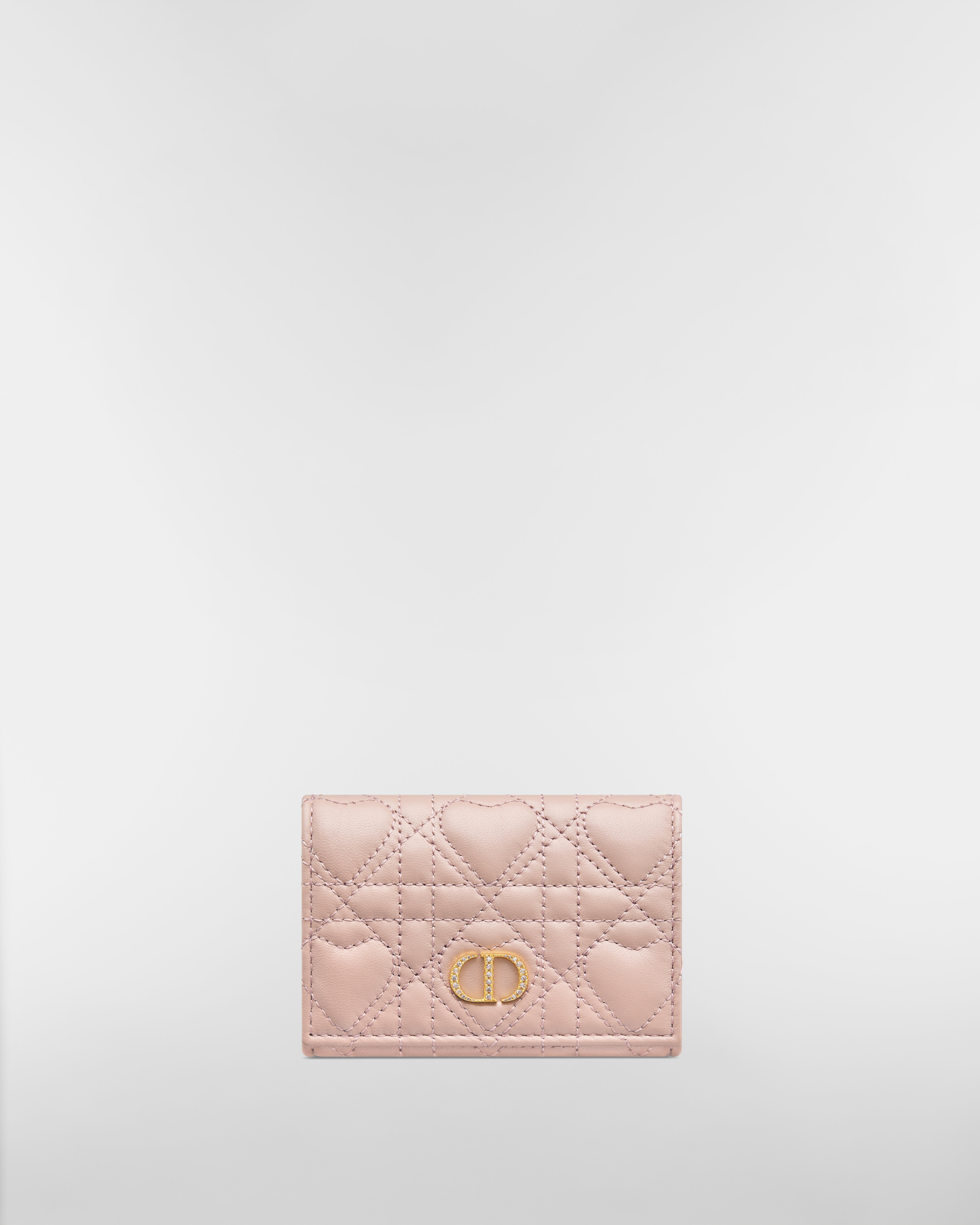 Dior Caro Glycine ウォレット ハート カナージュ ラムスキン E01