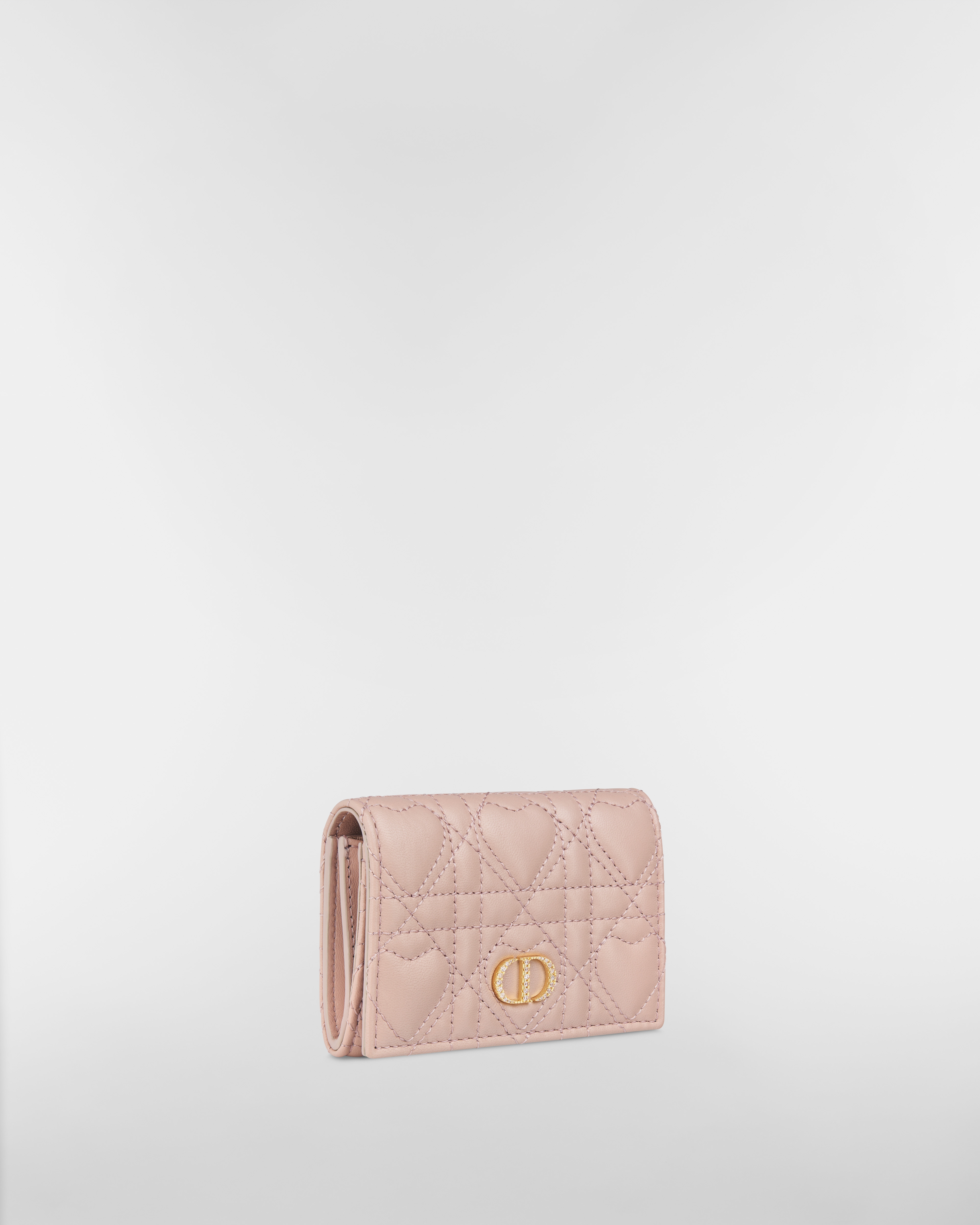 Dior Caro Glycine ウォレット ハート カナージュ ラムスキン E03