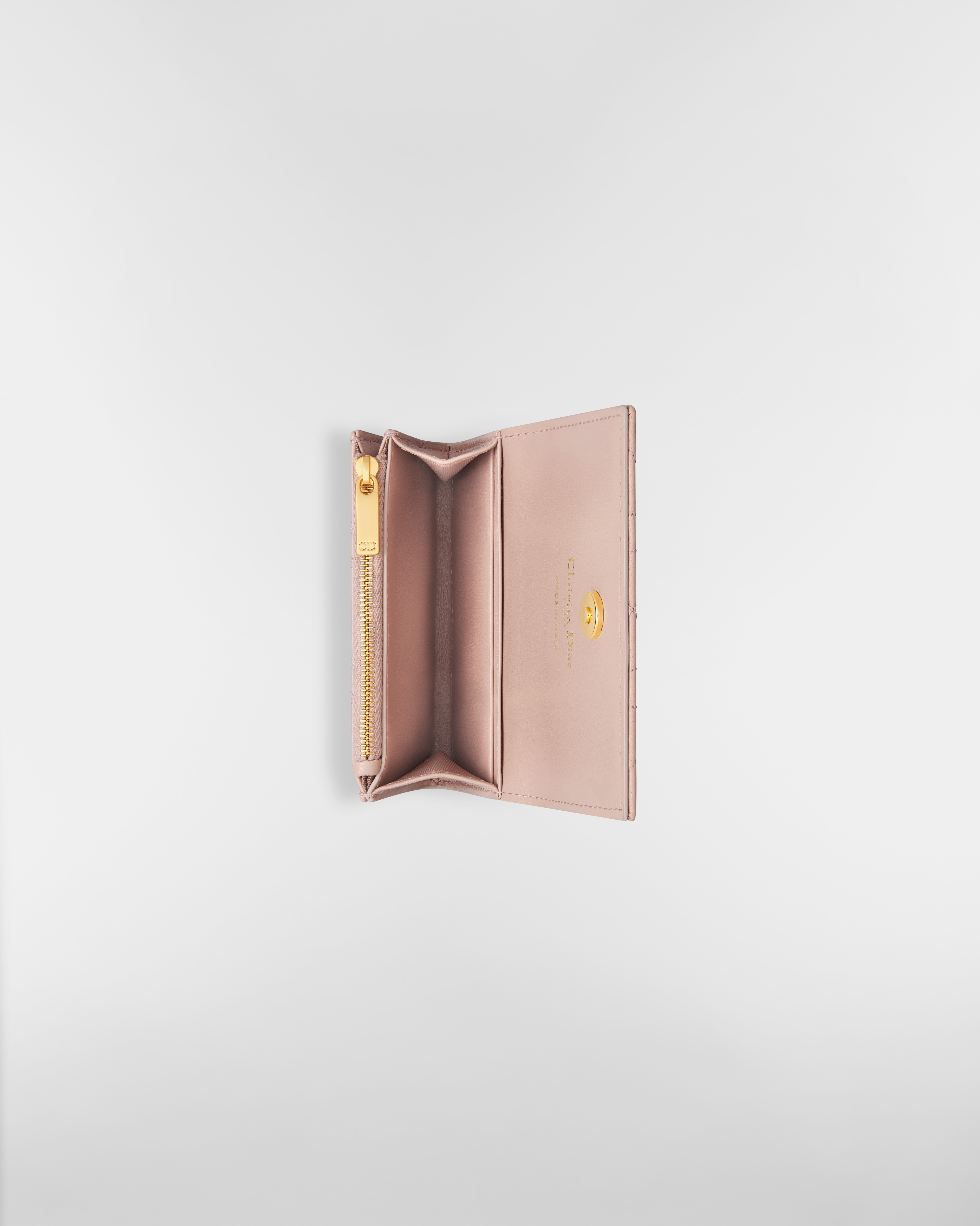 Dior Caro Glycine ウォレット ハート カナージュ ラムスキン E06