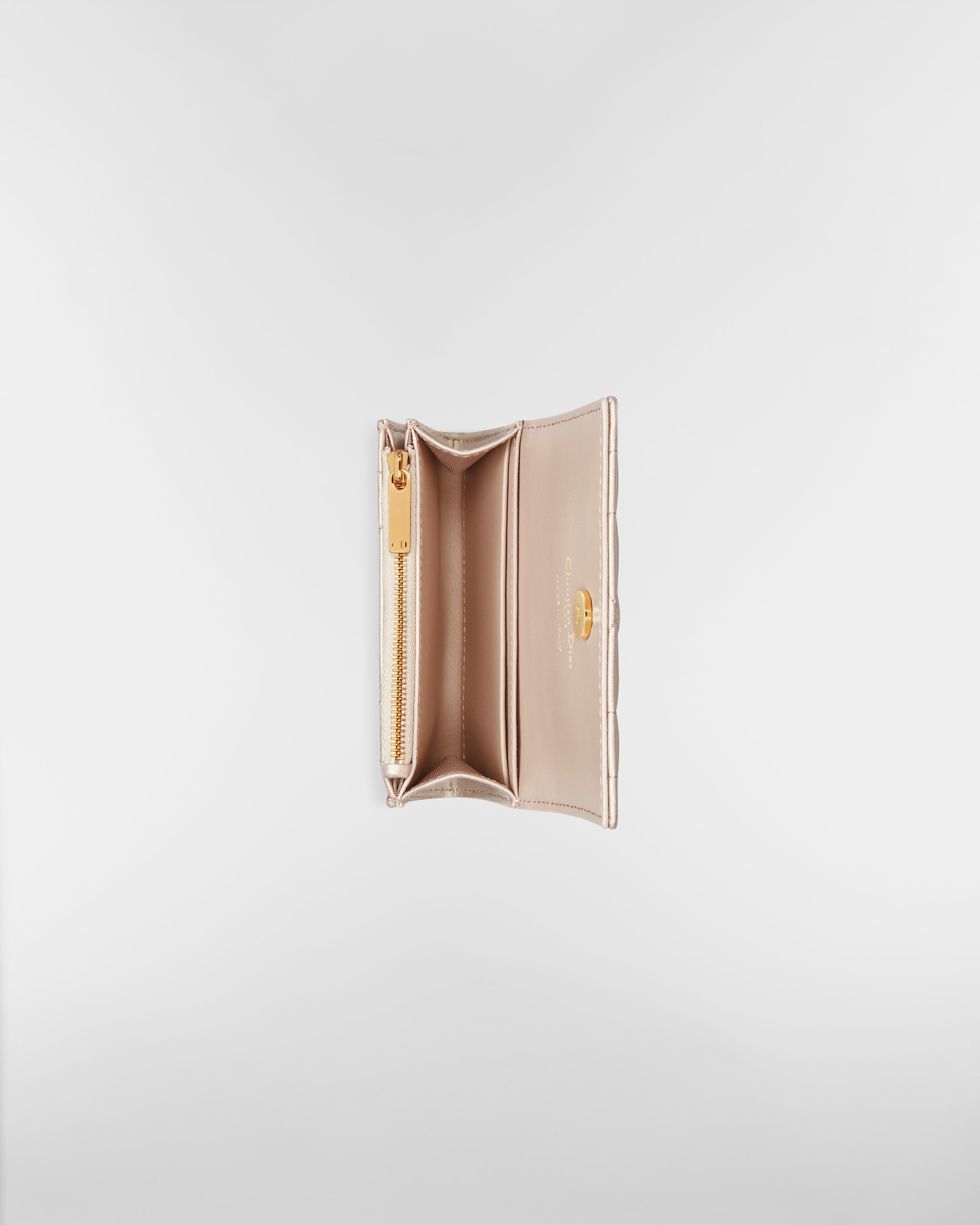 Dior Caro Glycine ウォレット マクロカナージュ ラムスキン E06