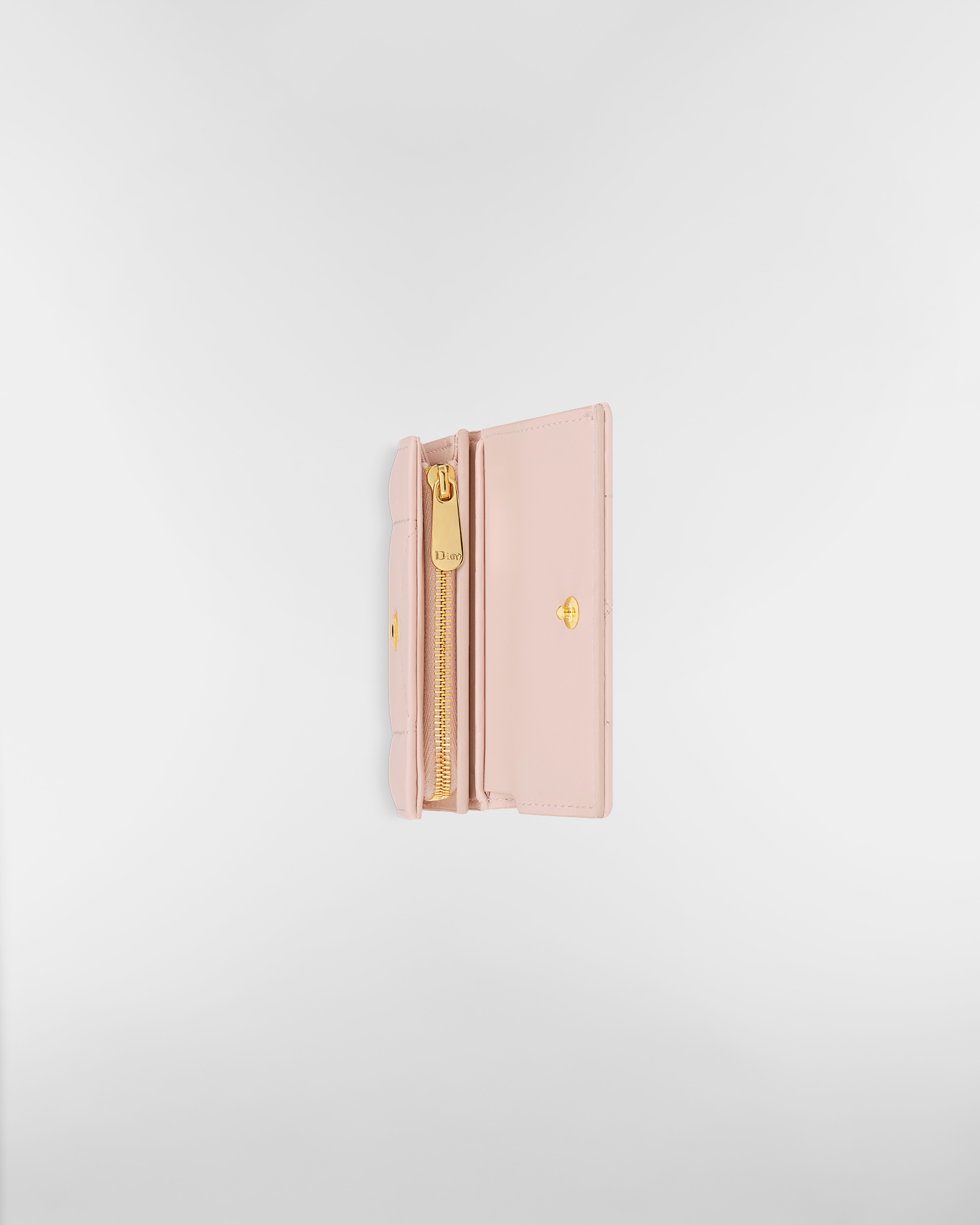 【日本限定】Dior Caro Hibiscus クリスタル Lジップウォレット マクロカナージュ ラムスキン E06