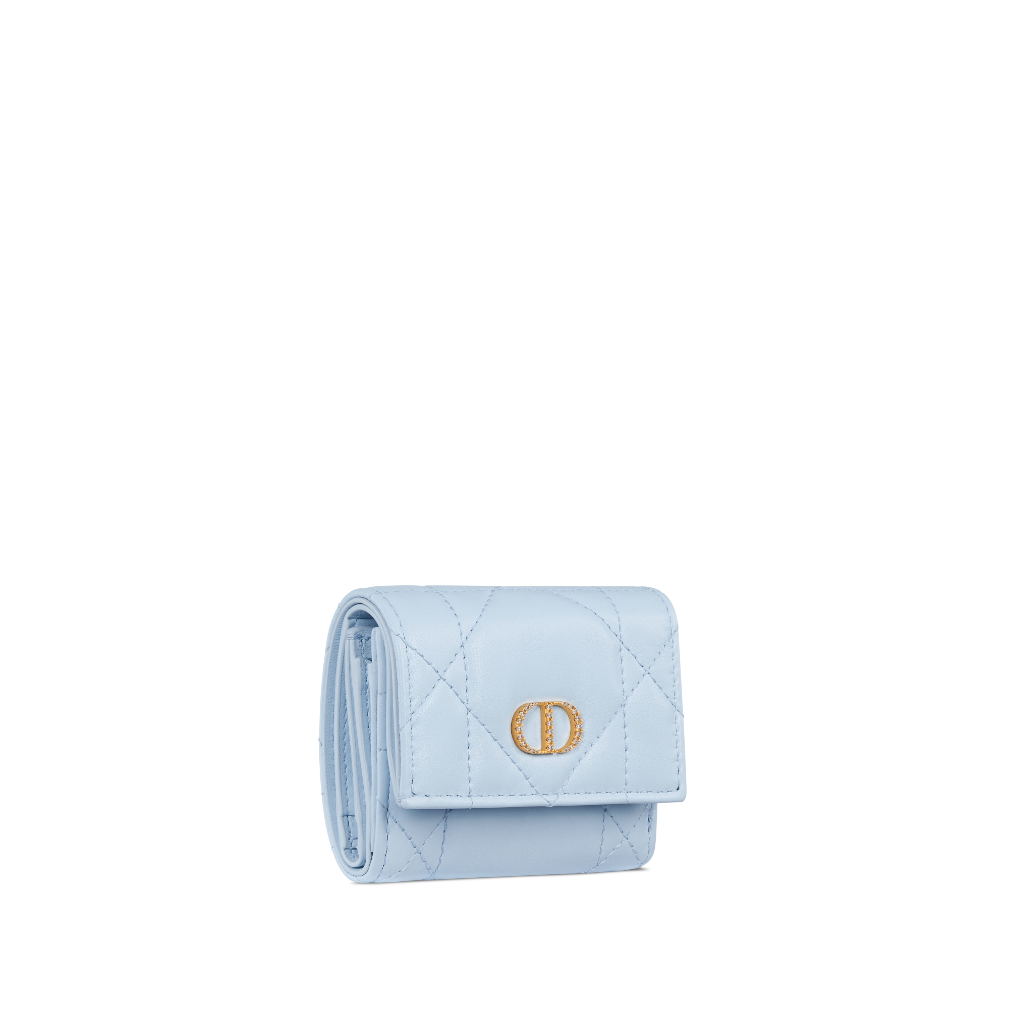 【日本限定】Dior Caro Hibiscus クリスタル Lジップウォレット マクロカナージュ ラムスキン E03