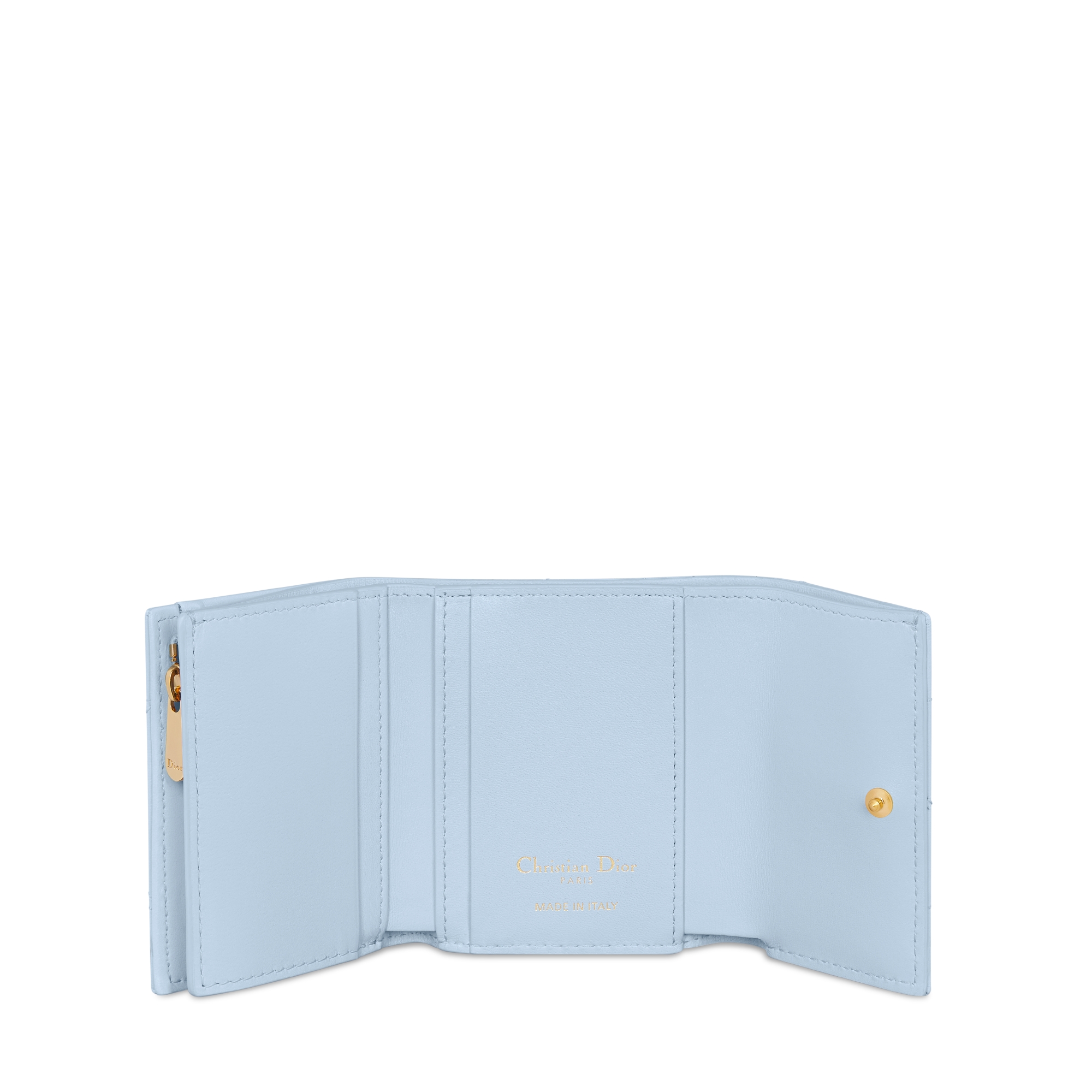 【日本限定】Dior Caro Hibiscus クリスタル Lジップウォレット マクロカナージュ ラムスキン E07