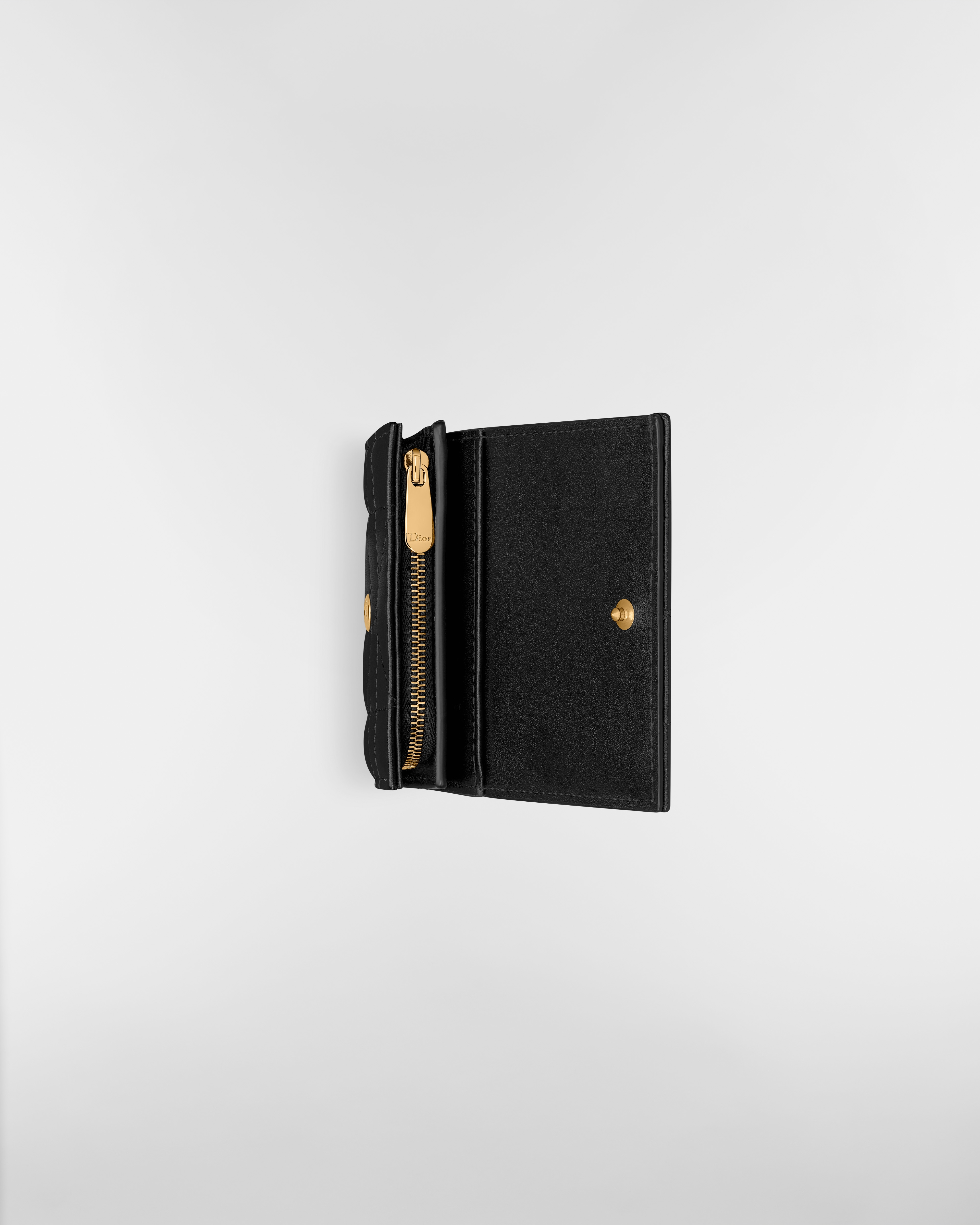 【日本限定】Dior Caro Hibiscus クリスタル Lジップウォレット マクロカナージュ ラムスキン E06