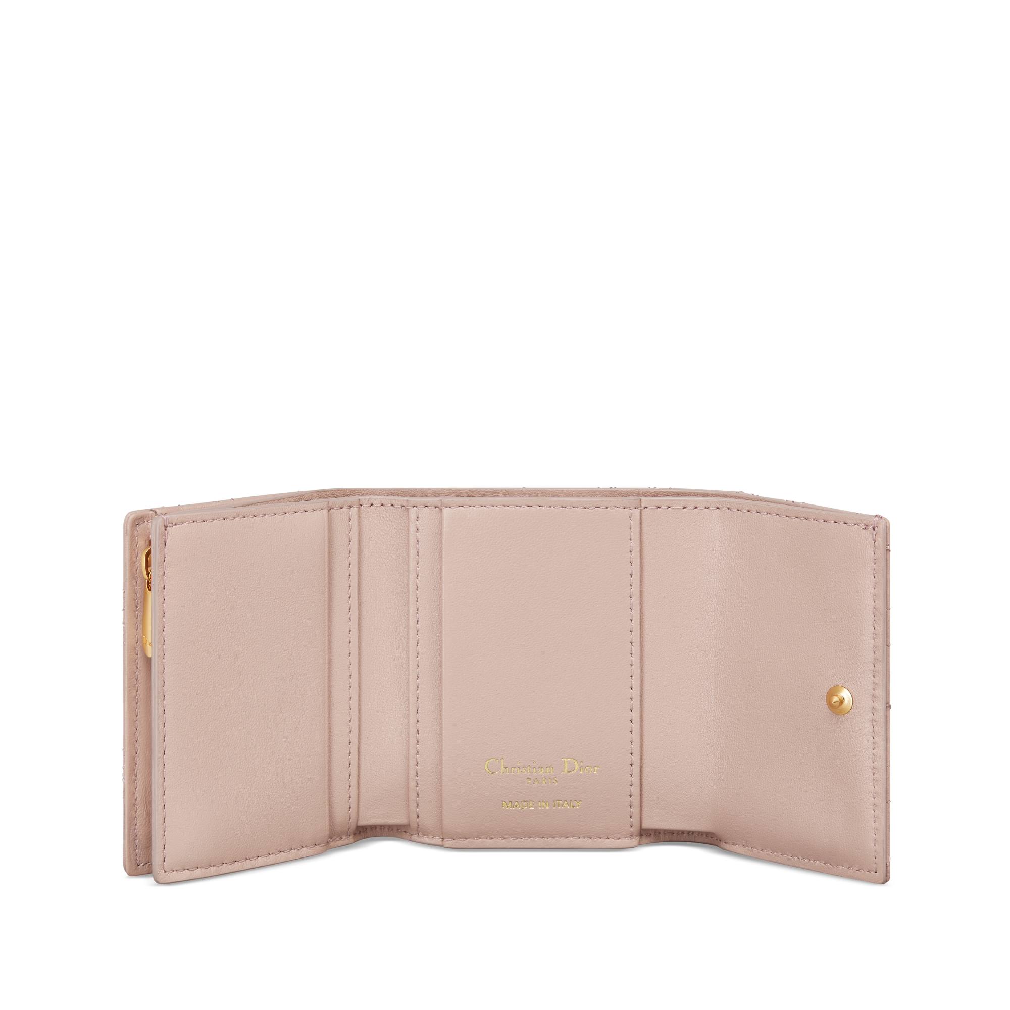 【日本限定】Dior Caro Hibiscus Lジップウォレット ハート カナージュ ラムスキン E07