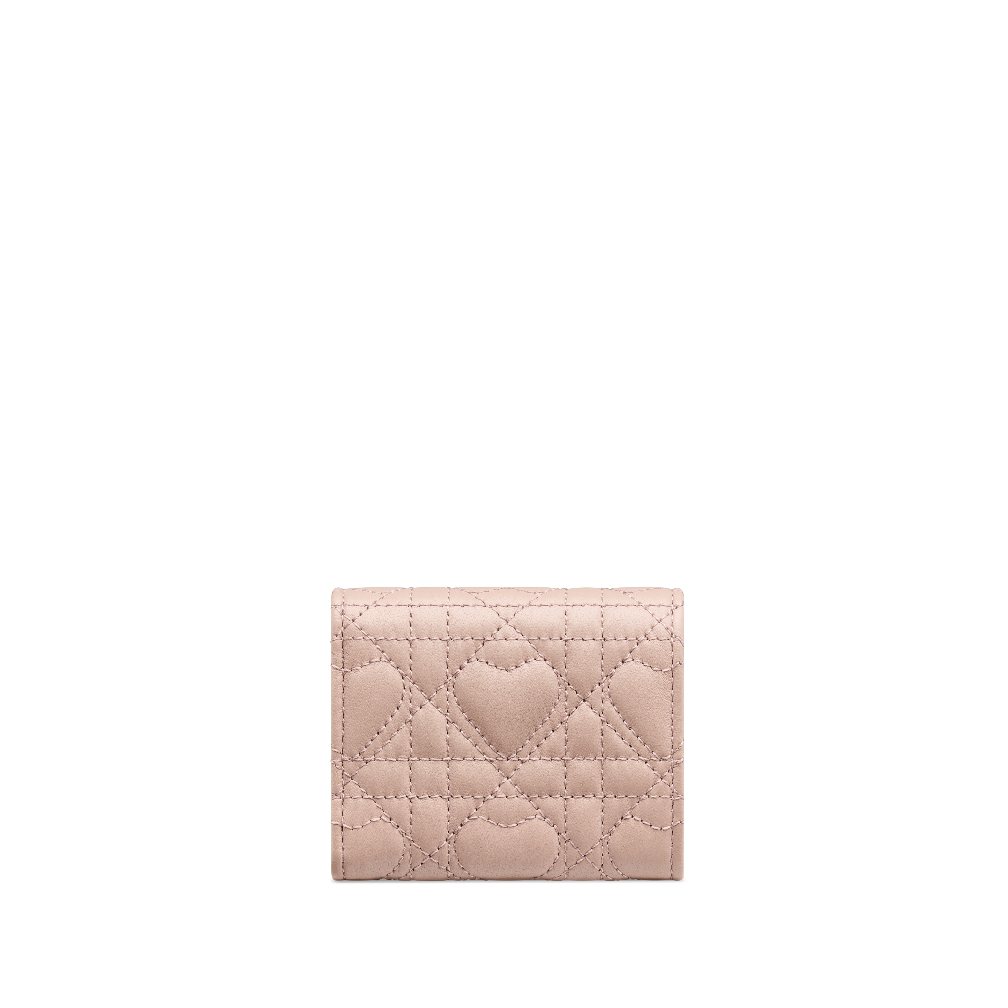 【日本限定】Dior Caro Hibiscus Lジップウォレット ハート カナージュ ラムスキン E08