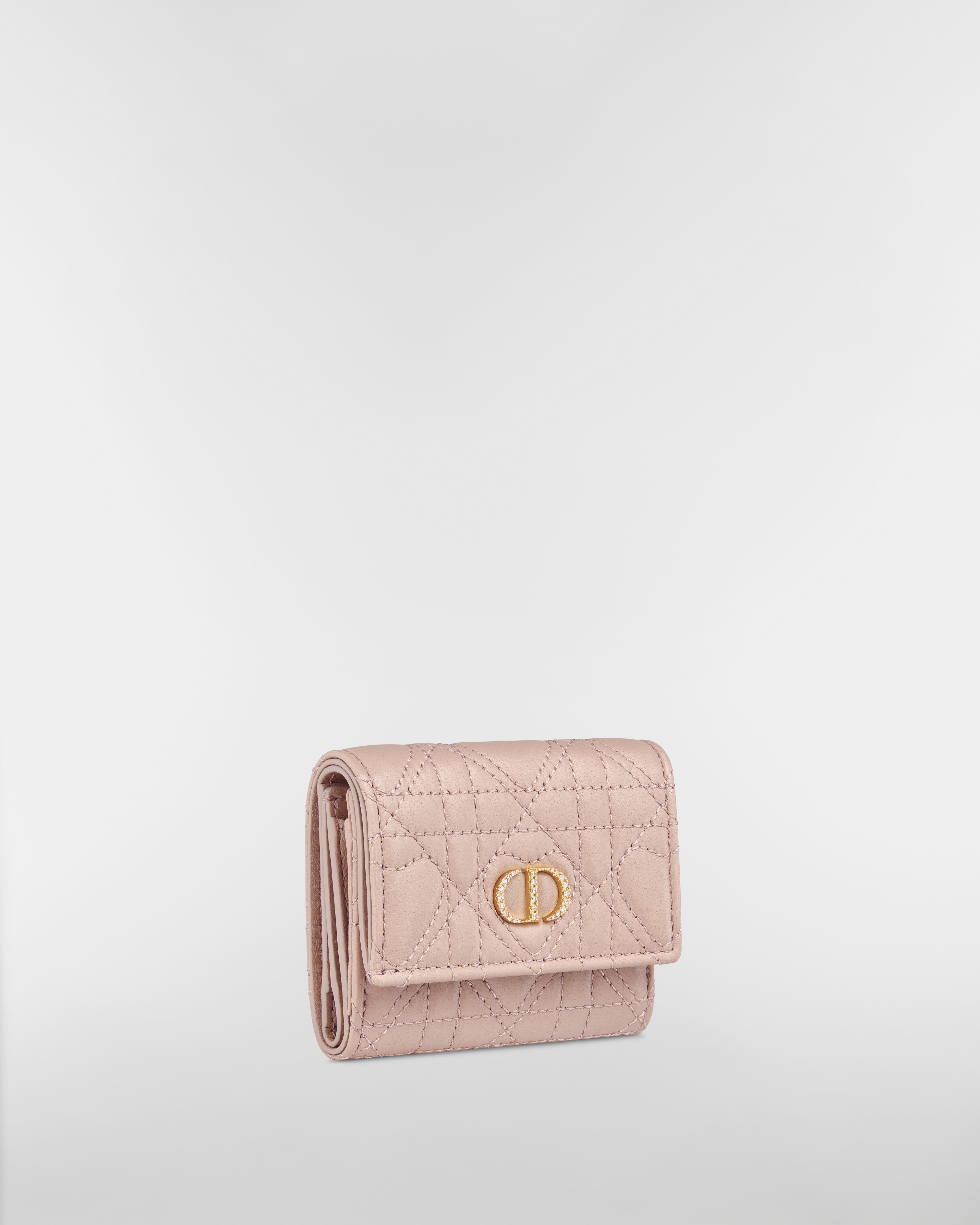 【日本限定】Dior Caro Hibiscus Lジップウォレット ハート カナージュ ラムスキン E03