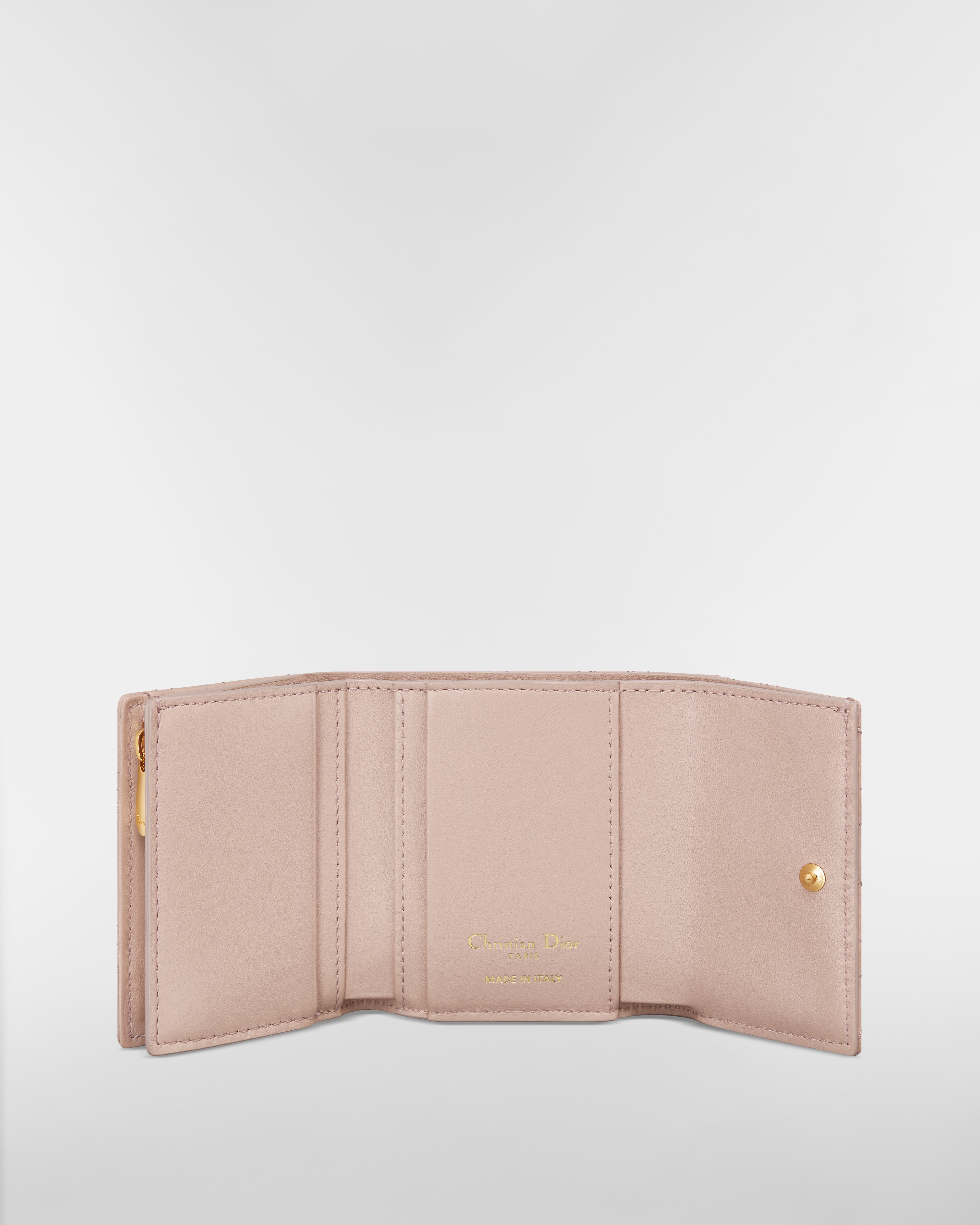 【日本限定】Dior Caro Hibiscus Lジップウォレット ハート カナージュ ラムスキン E07