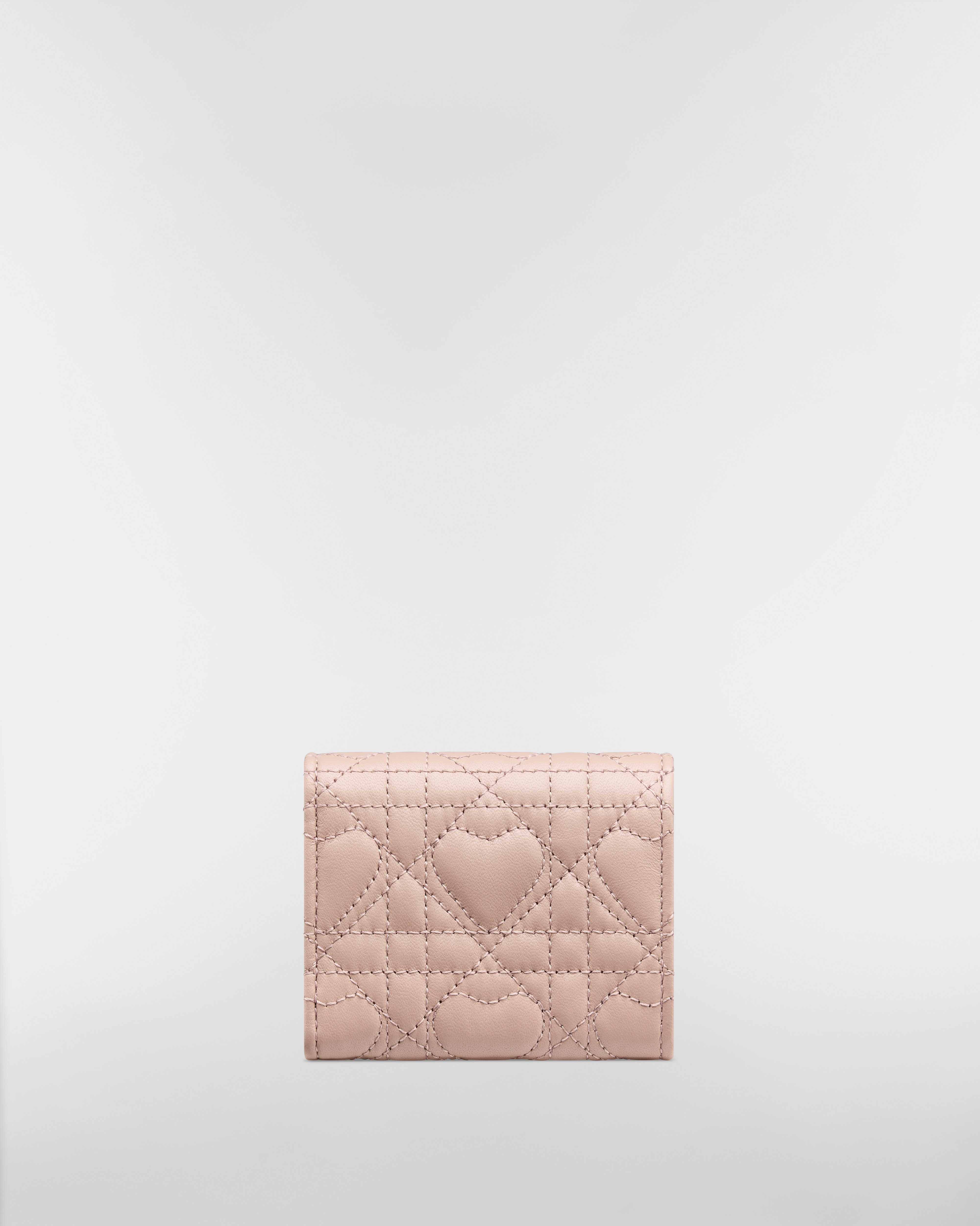 【日本限定】Dior Caro Hibiscus Lジップウォレット ハート カナージュ ラムスキン E08