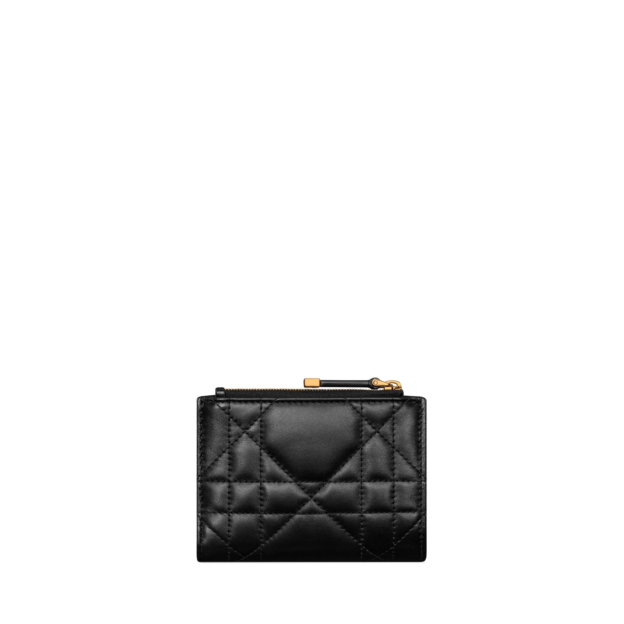 Dior Caro Dahlia Wallet with Crystals Black Macrocannage Lambskin E08