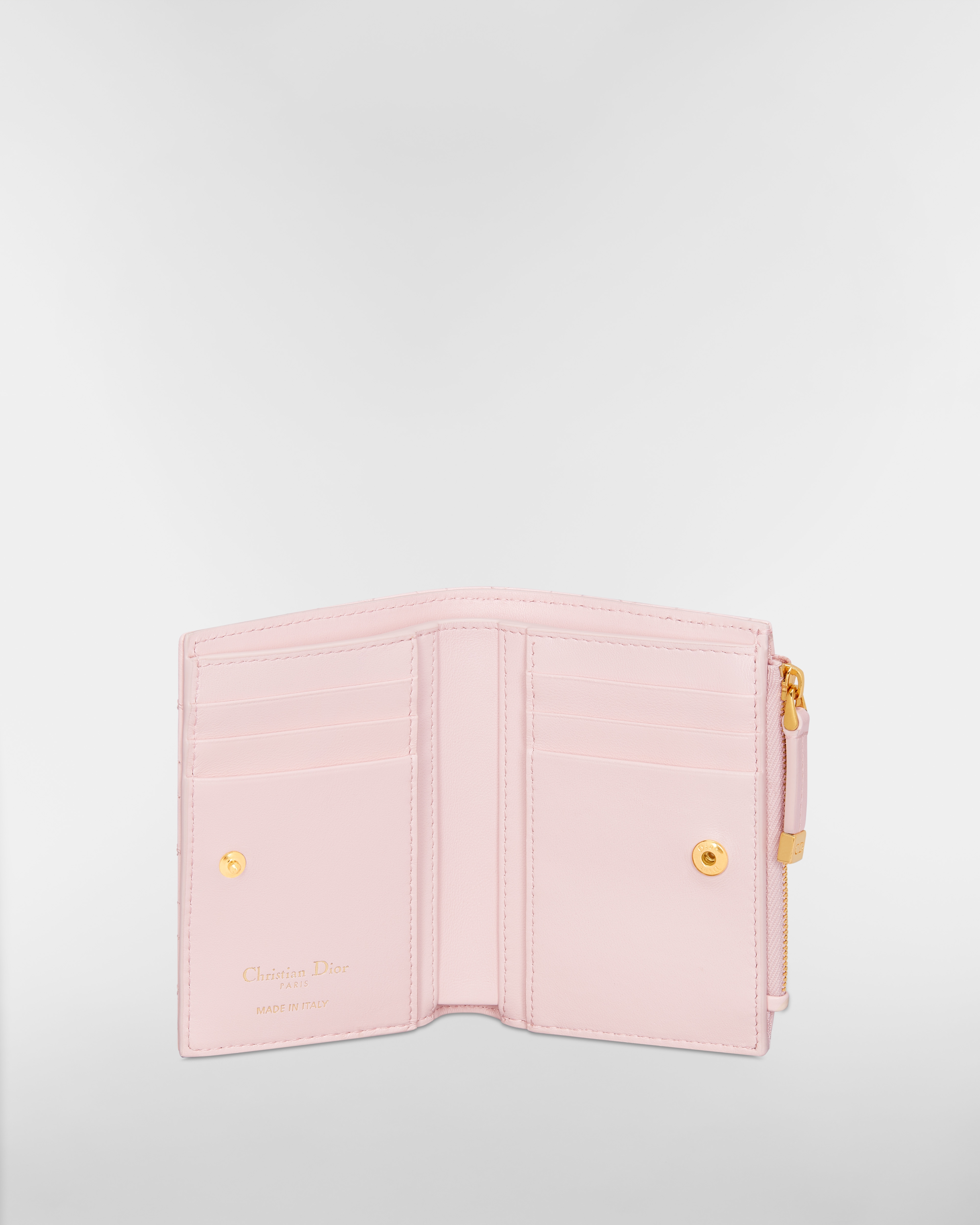 Dior Caro Dahlia ウォレット ハート カナージュ ラムスキン E07