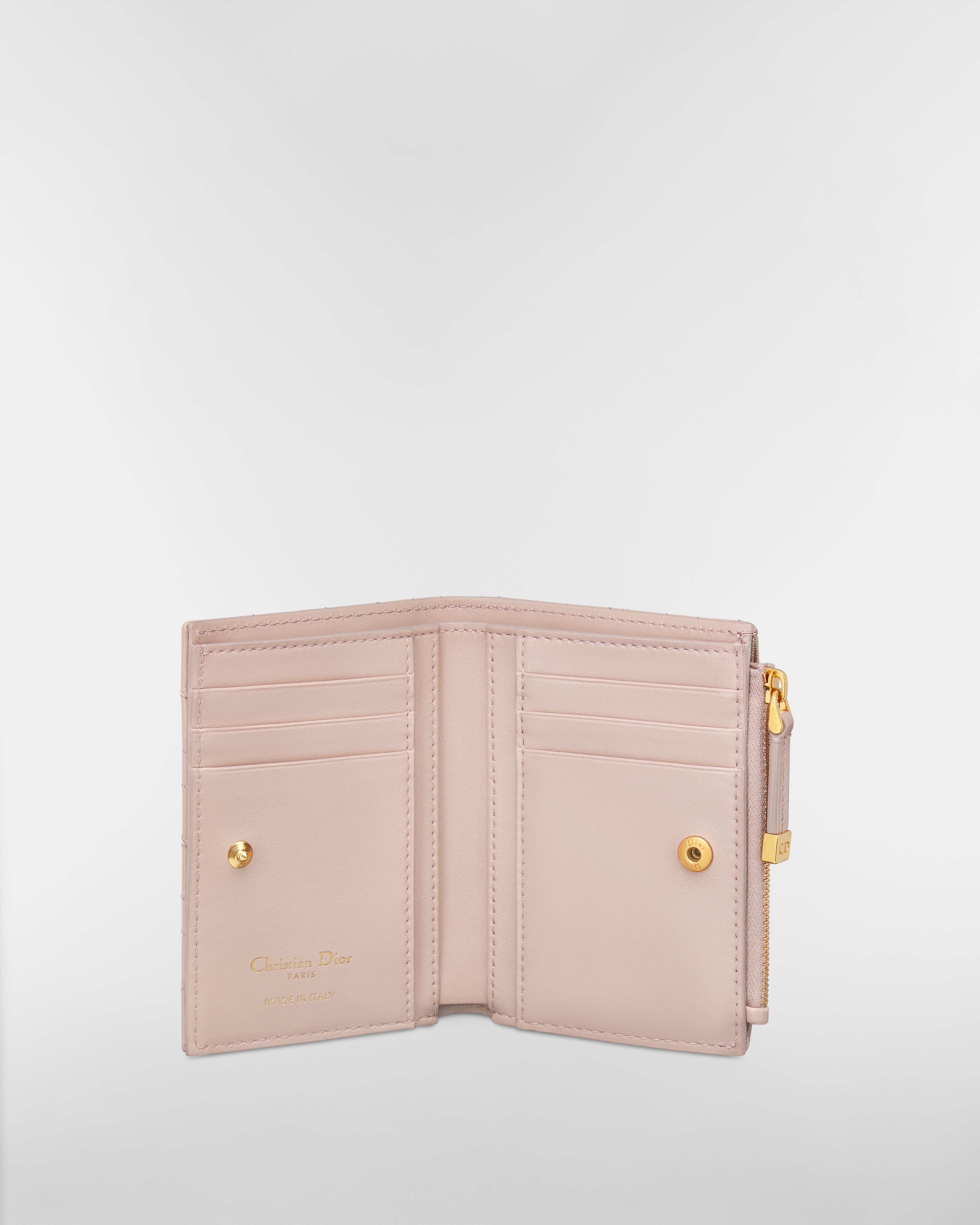 【日本限定】Dior Caro Dahlia ウォレット ハート カナージュ ラムスキン E07