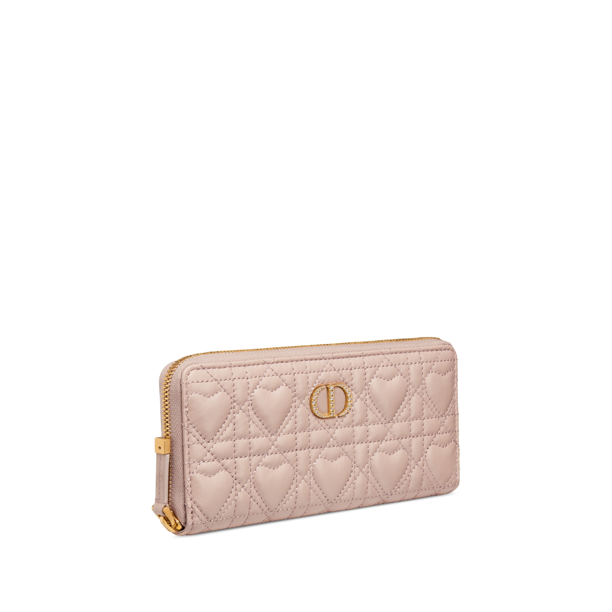 【日本限定】Miss Caro Voyageur スリムロングウォレット ハート カナージュ ラムスキン E03