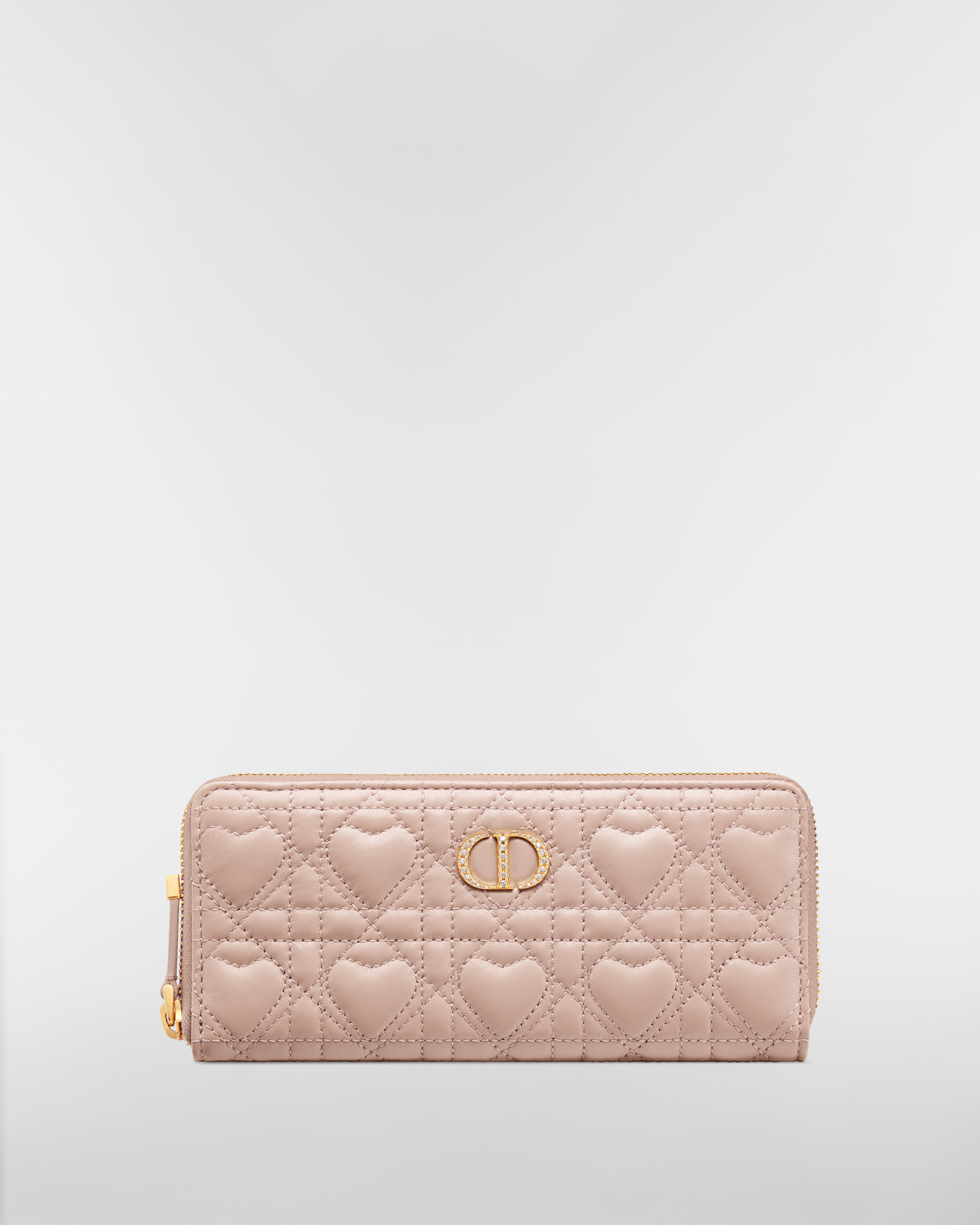 【日本限定】Miss Caro Voyageur スリムロングウォレット ハート カナージュ ラムスキン E01