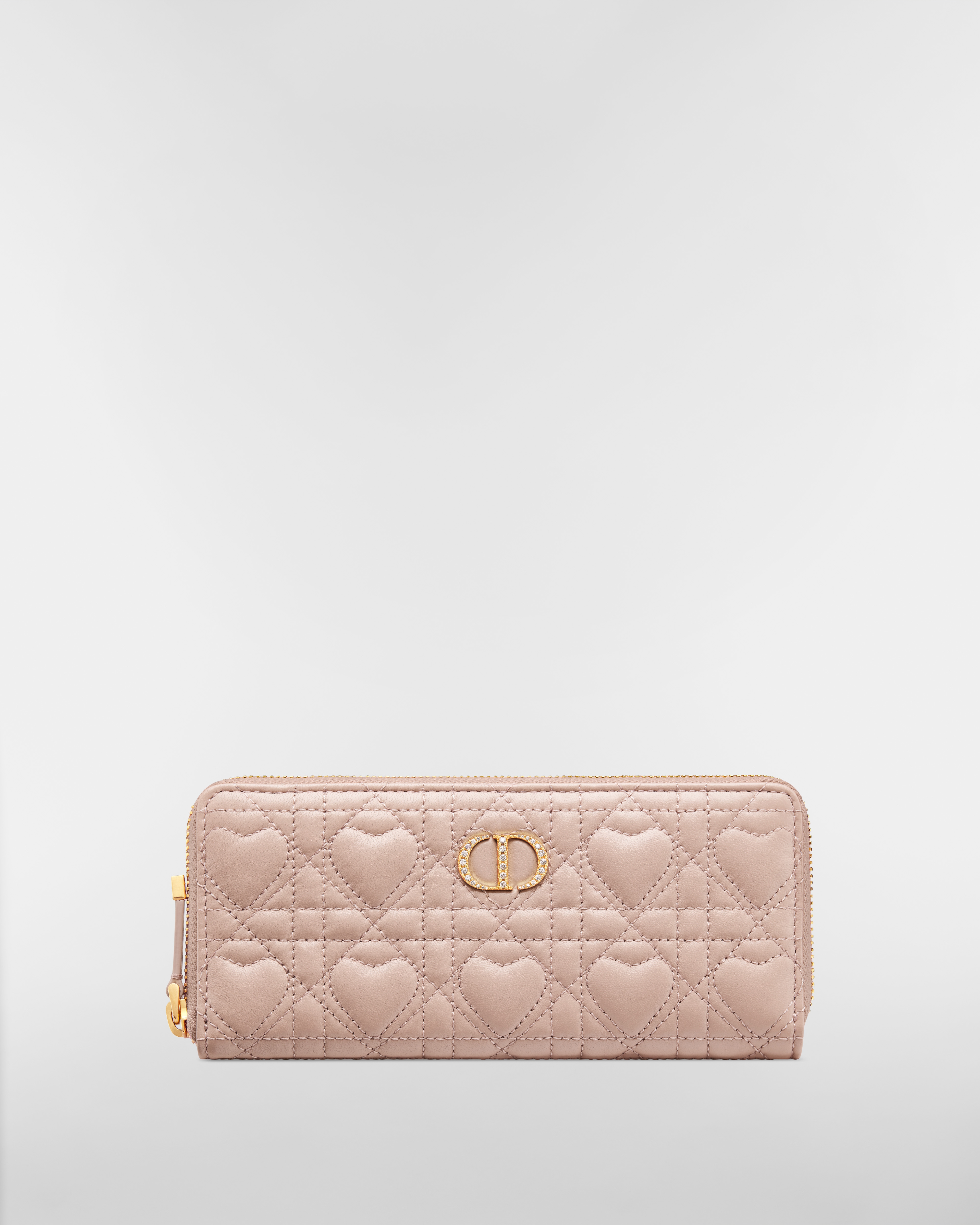 【日本限定】Miss Caro Voyageur スリムロングウォレット ハート カナージュ ラムスキン E01