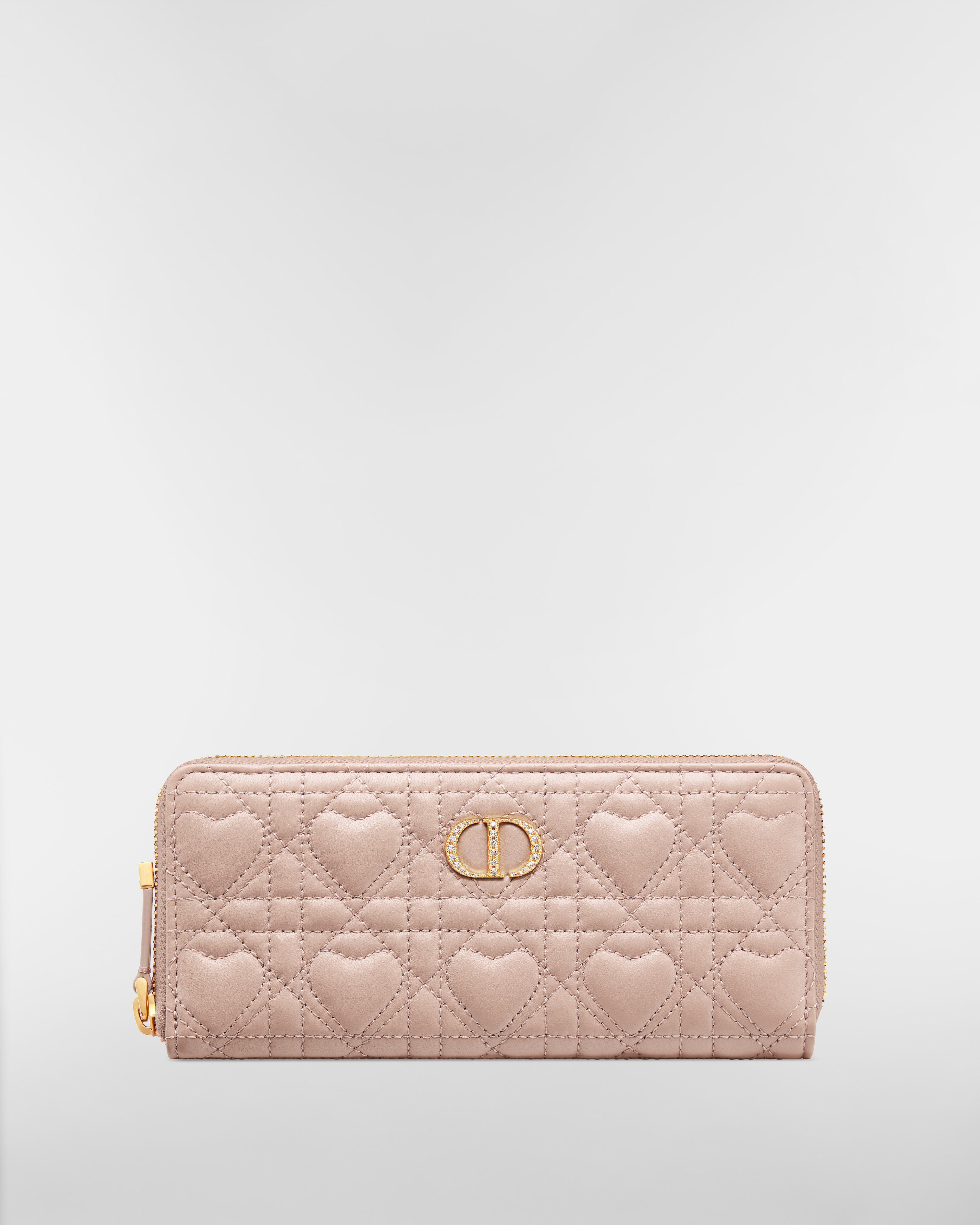 【日本限定】Miss Caro Voyageur スリムロングウォレット ハート カナージュ ラムスキン E01