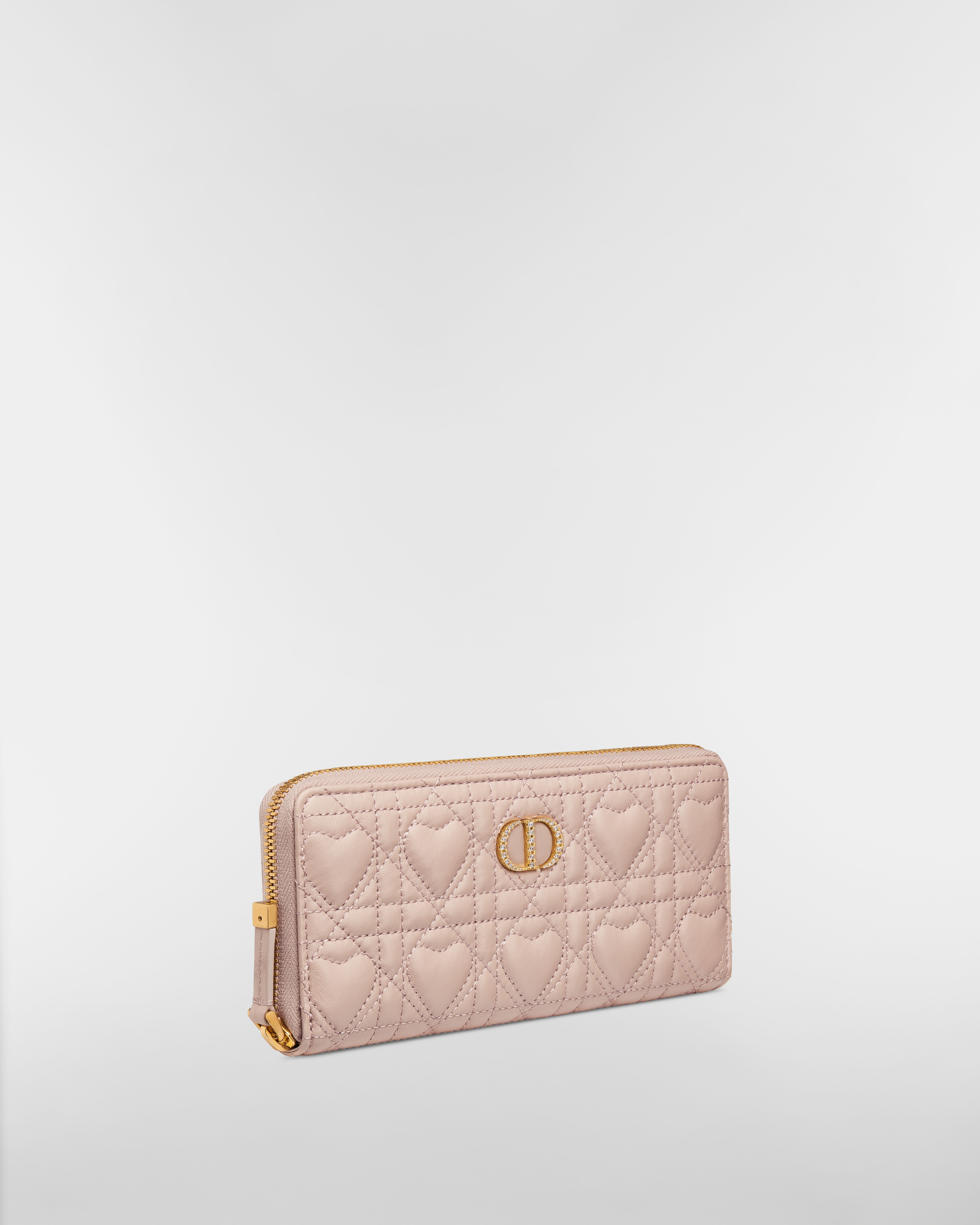 【日本限定】Miss Caro Voyageur スリムロングウォレット ハート カナージュ ラムスキン E03