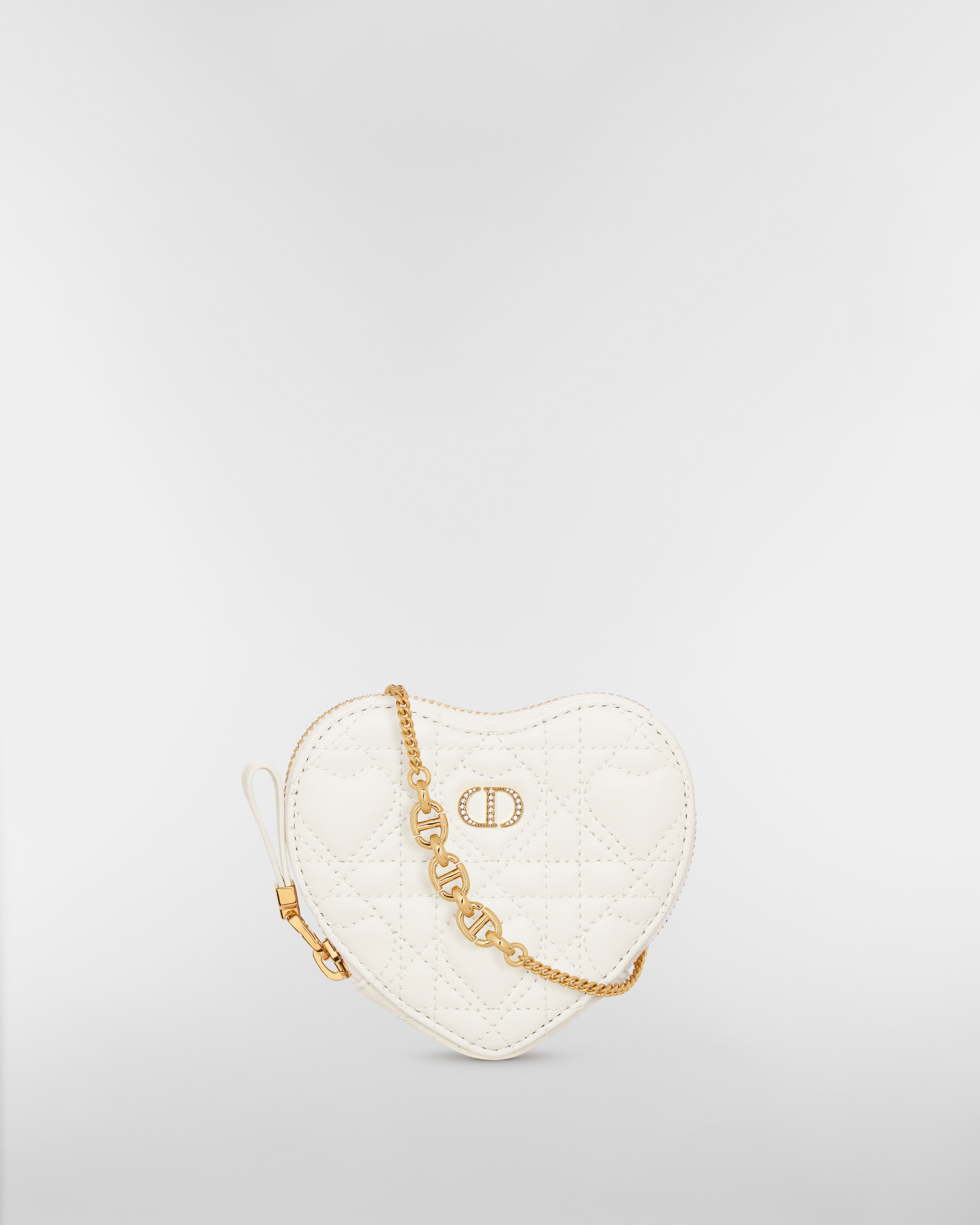 Dior Caro Heart Pouch with Chain
