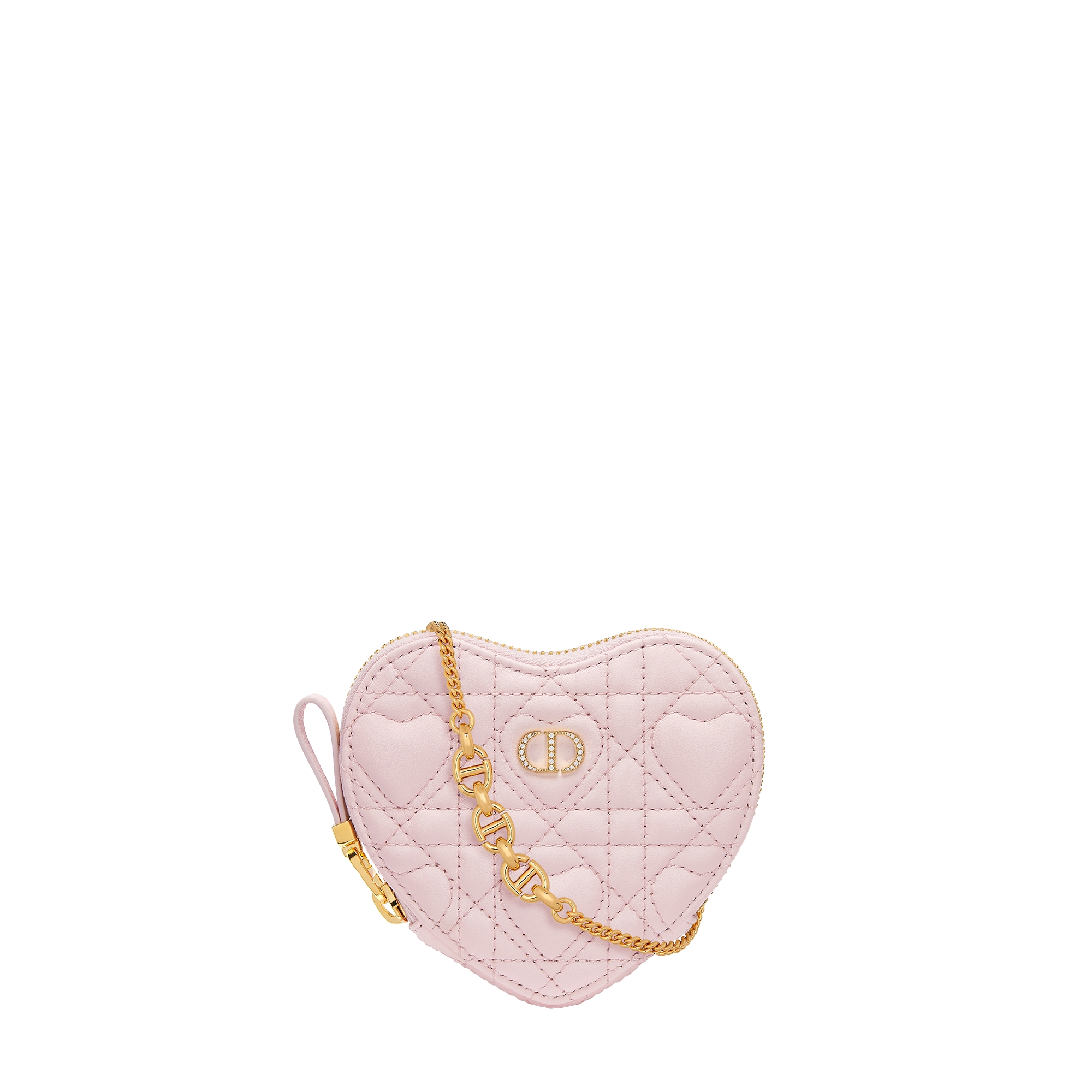  Macaron Pink Cannage Lambskin with Heart Motif