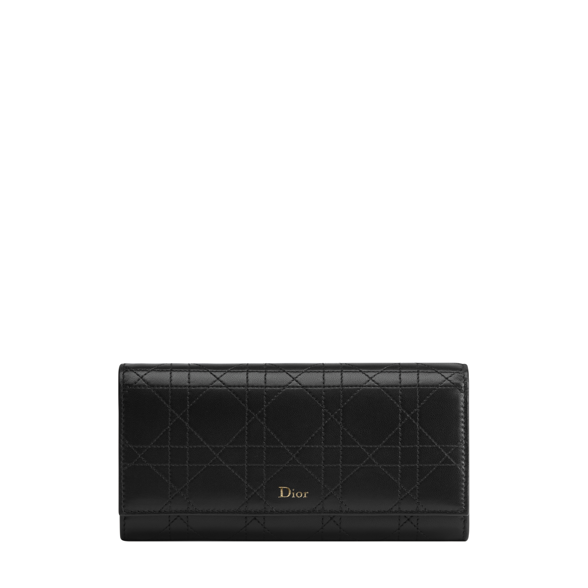  Black Flat Cannage Lambskin