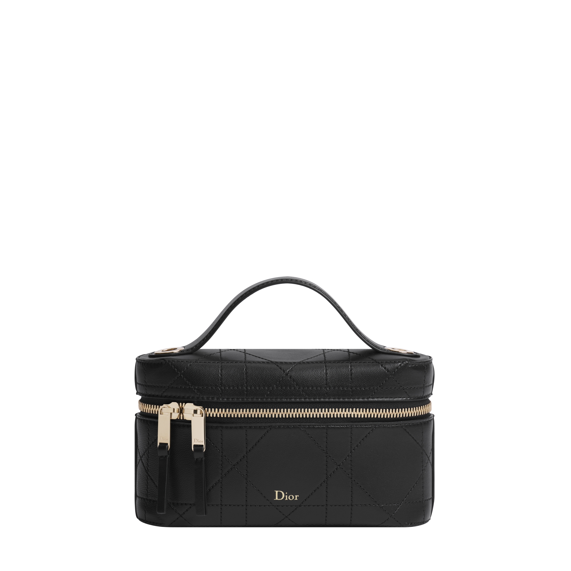  Black Flat Macrocannage Lambskin