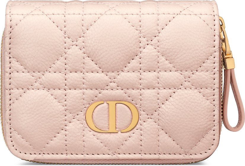 กระเป๋าสตางค์ Dior Caro Scarlet มุมมองด้านหน้า